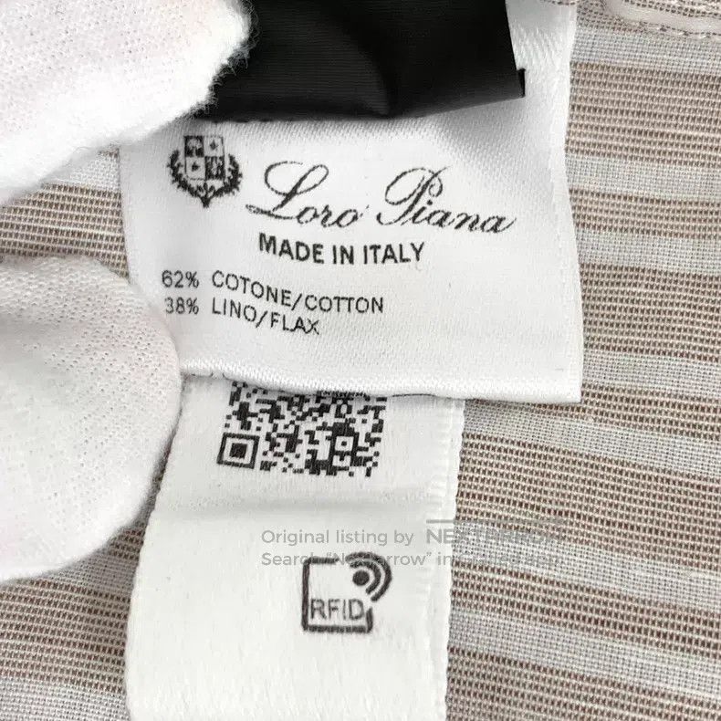 Loro Piana Loro Piana Color block striped cotton collar single-breast Size US M / EU 48-50 / 2 - 7 Thumbnail