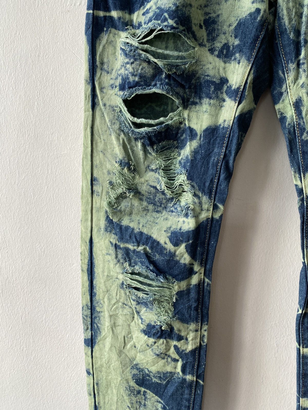 Japanese Brand Japanese Brand Acid Wash Design Distressed Denim Size US 31 - 6 Thumbnail