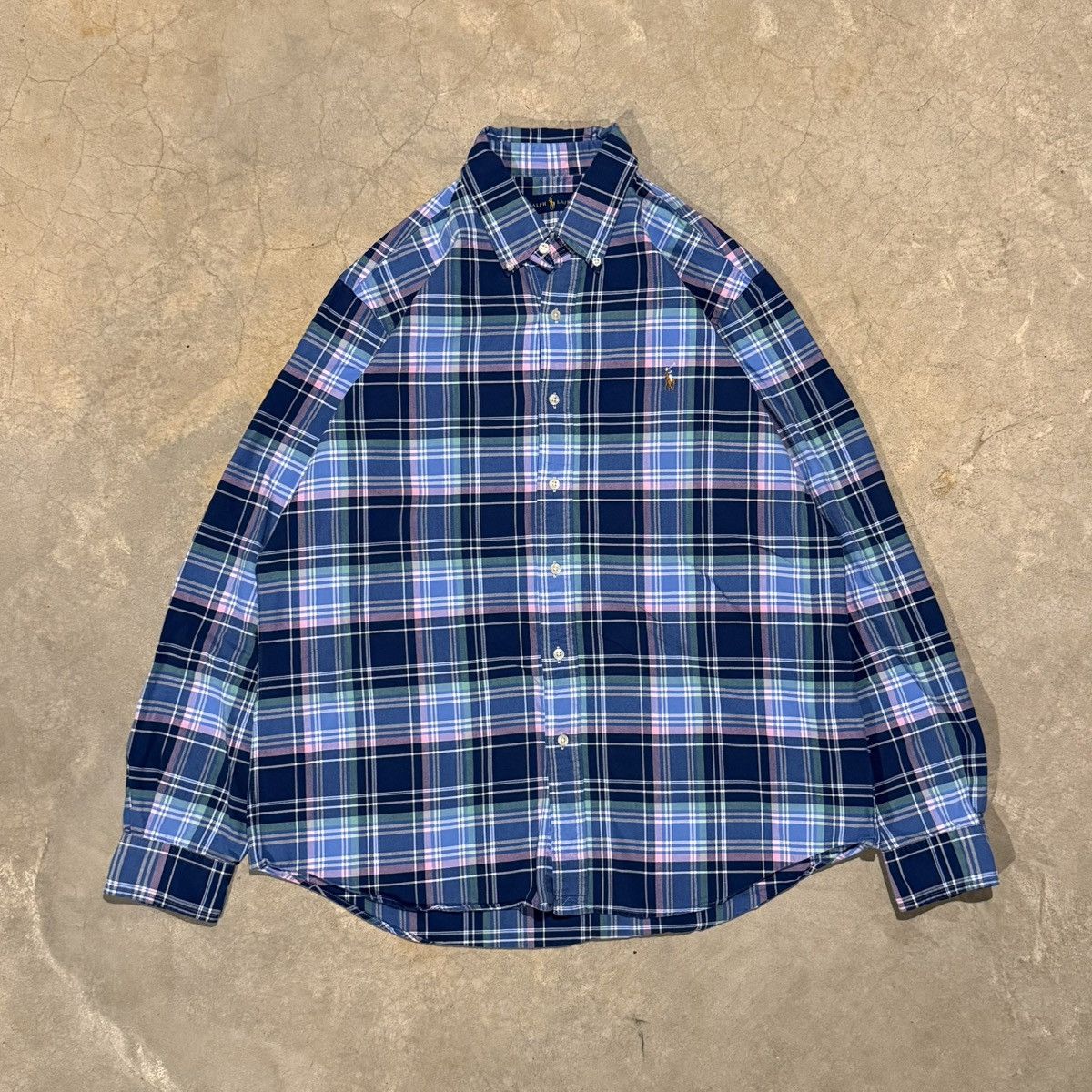 Polo Ralph Lauren Polo Ralph Lauren Faded Pony Plaid Flannel Shirt ERD Grunge Size US L / EU 52-54 / 3 - 1 Thumbnail