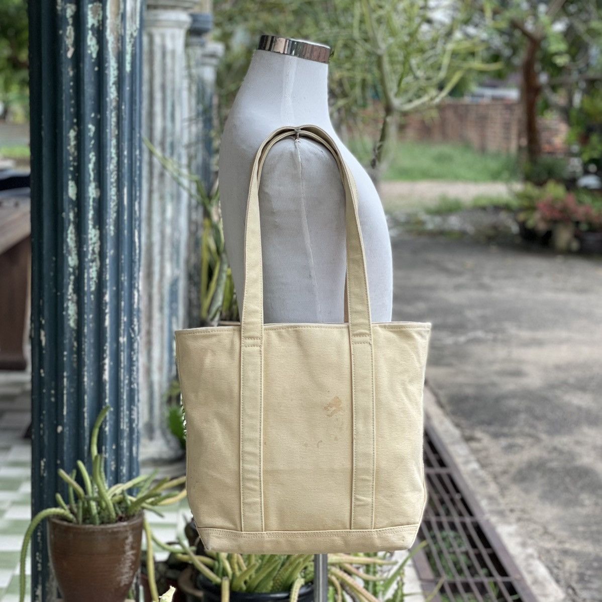 Designer × Ralph Lauren Ralph Lauren Khaki Canvas Tote Size ONE SIZE - 3 Thumbnail