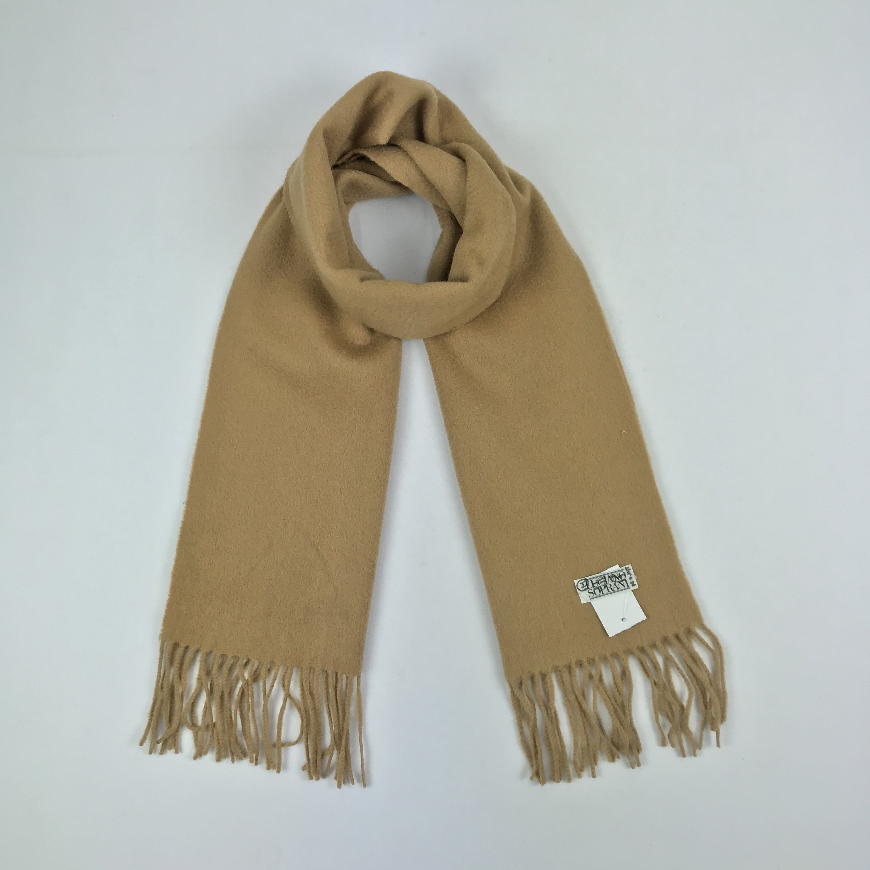 Vintage Vintage Luciano Soprani Scarf Muffler Cashmere Scarves Size ONE SIZE - 1 Thumbnail