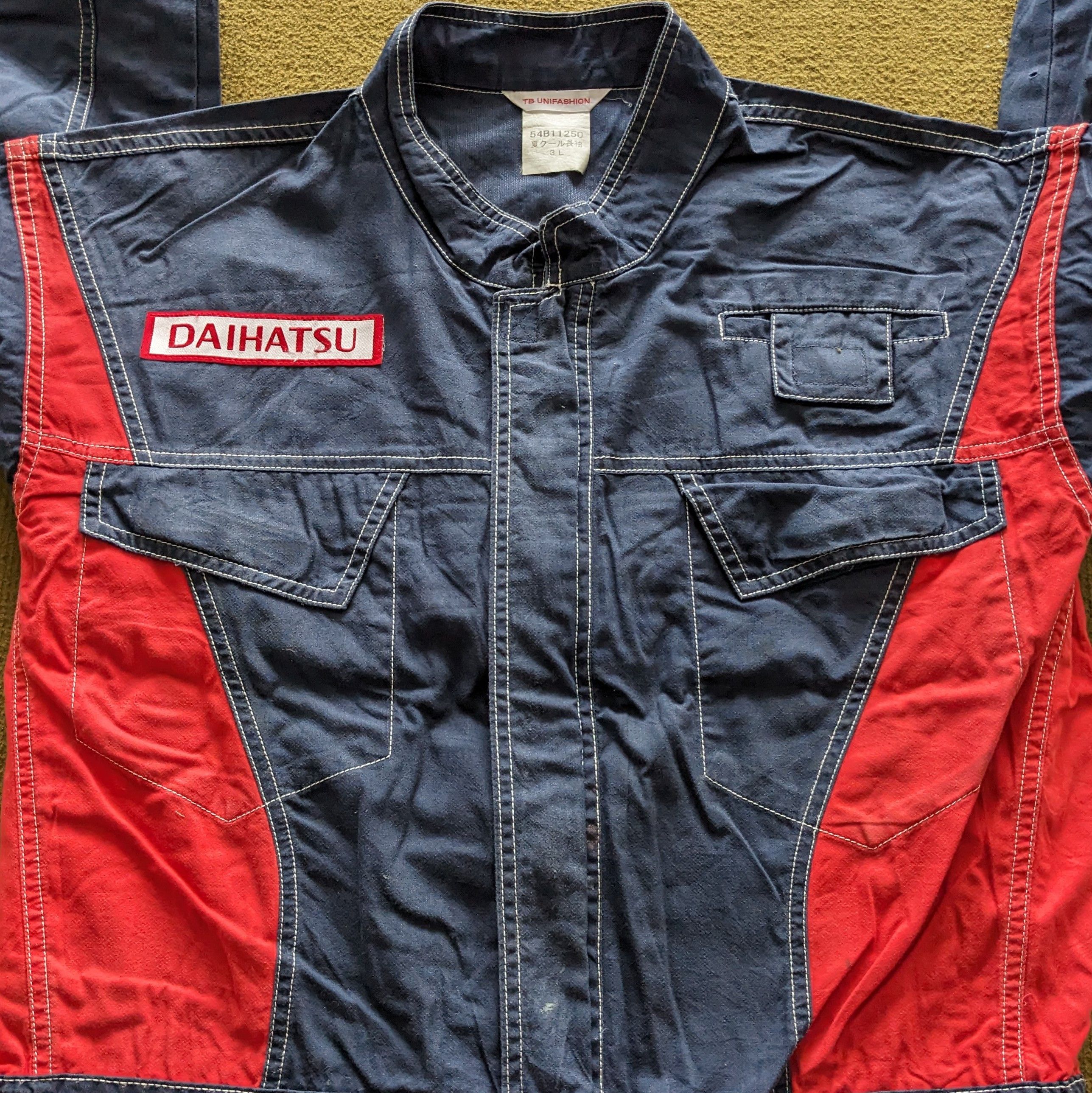 Vintage Vintage DAIHATSU Motorsports Racing Coverall Workwear Jacket Size US XL / EU 56 / 4 - 5 Thumbnail