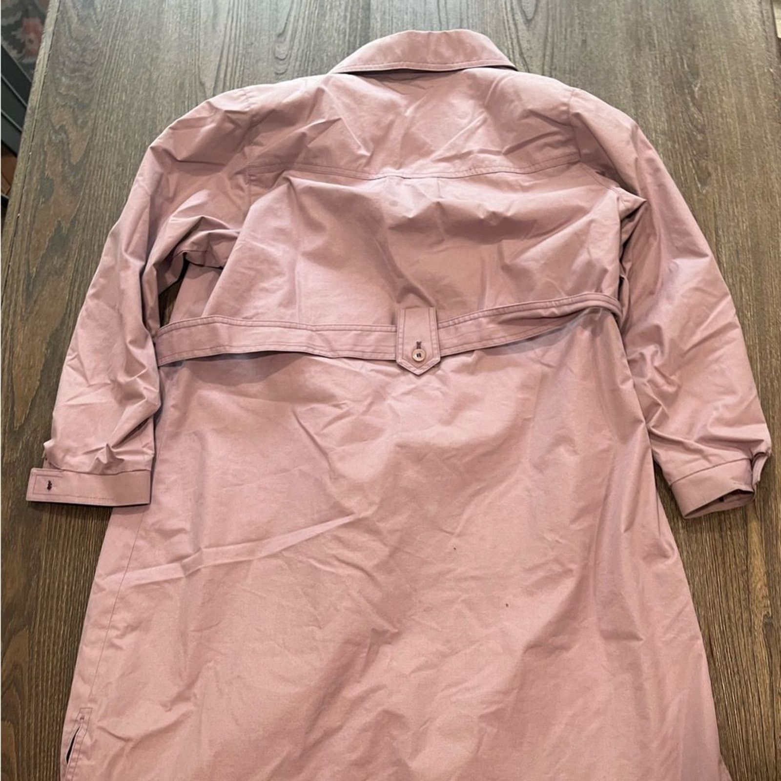 London Fog London Fog Maincoats Vintage Light Pink Trench Coat Sz 10 P Size L / US 10 / IT 46 - 10 Thumbnail