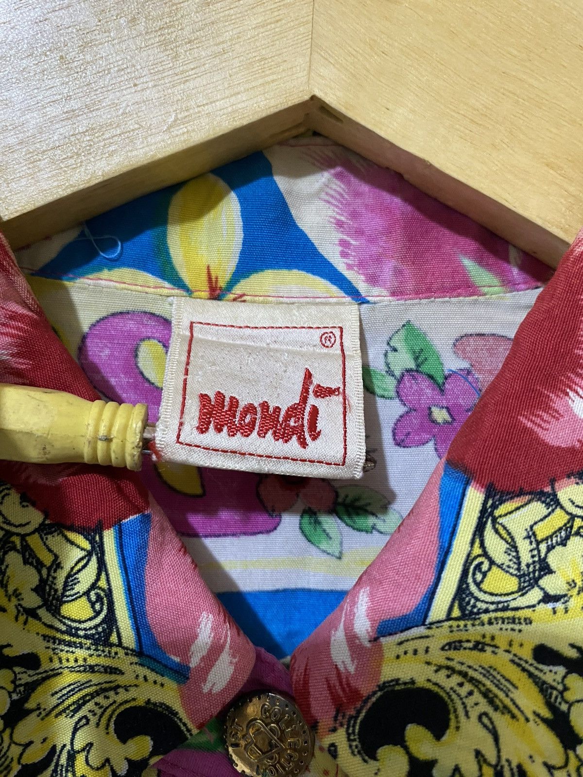 Vintage 90s Mondi Boroque Silk Shirt Blouse Size L / US 10 / IT 46 - 8 Thumbnail