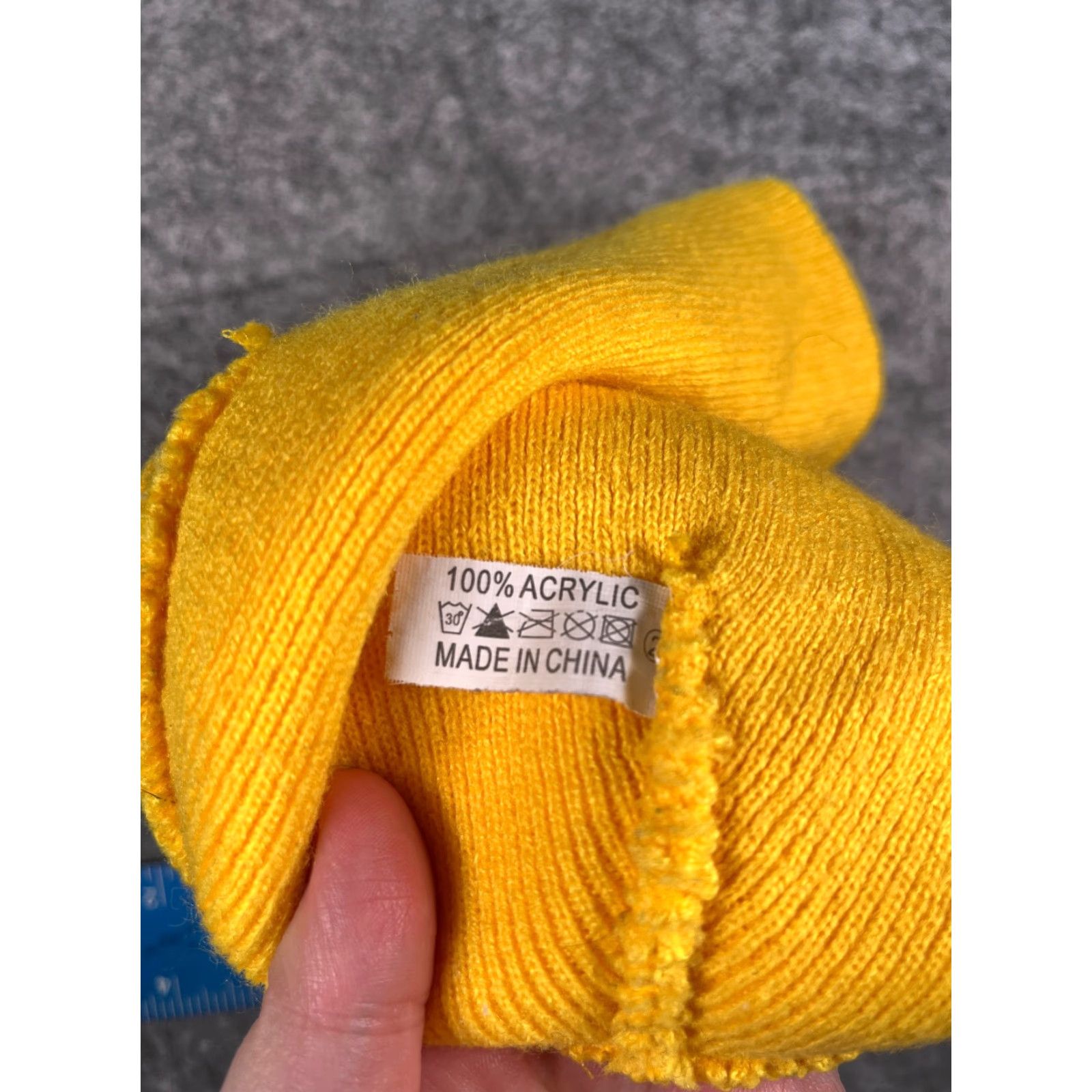Vintage Wheaton Park District Beanie Hat Adult One Size Yellow Knit Acrylic Solid Casual Outdoor Soccer Mens Size US M / EU 48-50 / 2 - 7 Thumbnail