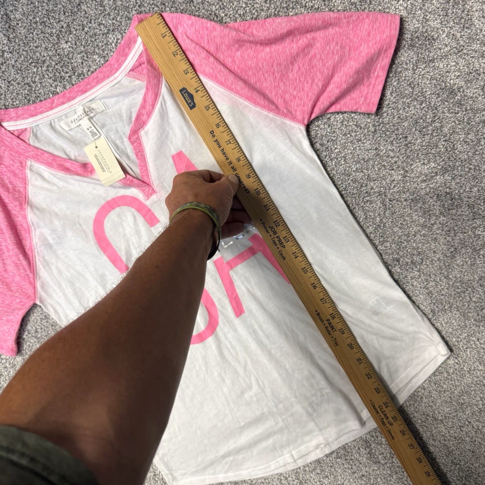 Aeropostale Aeropostale Shirt M California Streetwear Retro Sporty Coquette Soft Girl Y2K Womens T-Shirt Pullover Raglan Short Sleeve Pink Size M / US 6-8 / IT 42-44 - 2 Thumbnail