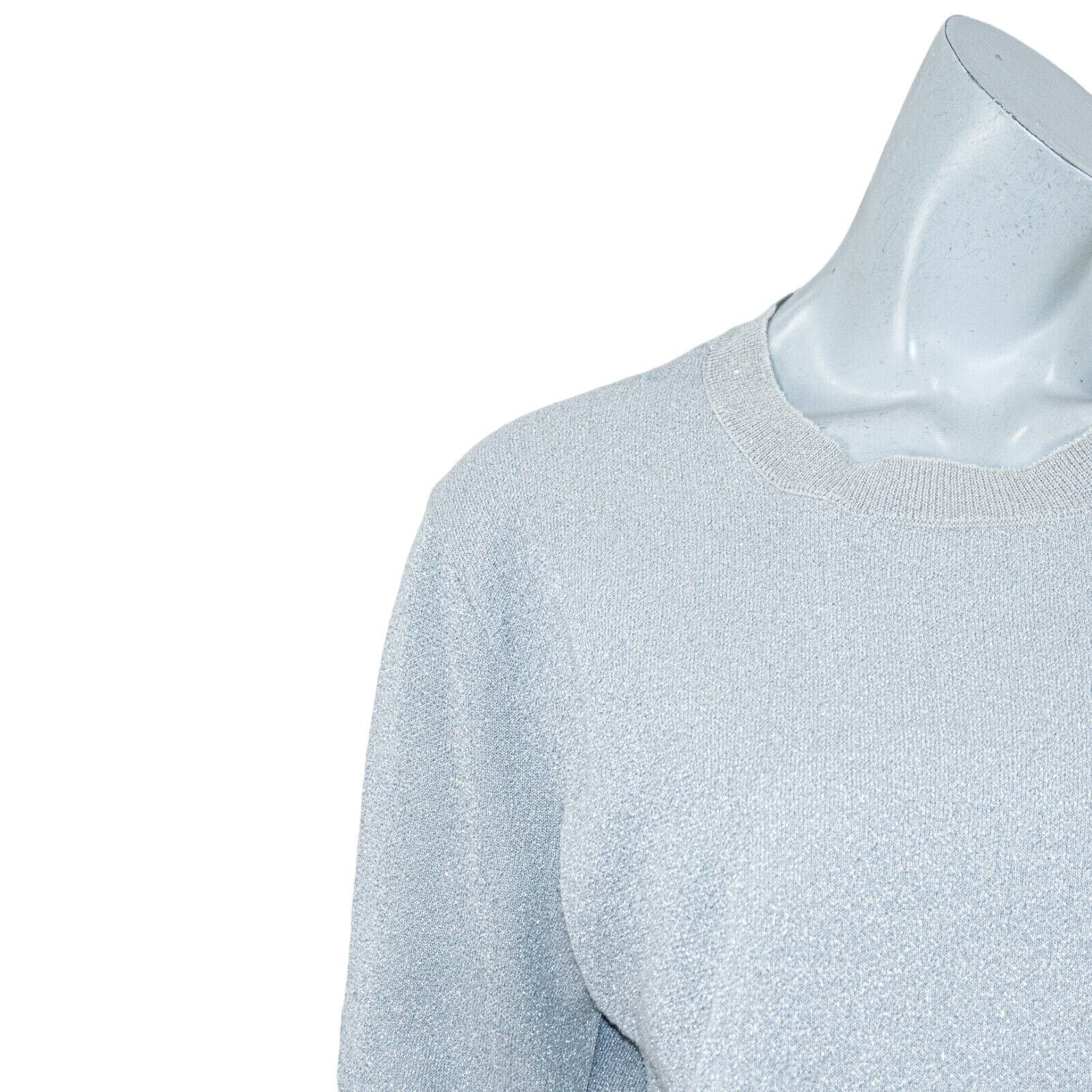 J.Crew J.Crew Collection Metallic sparkle Crew Pullover gray Small Size S / US 4 / IT 40 - 9 Thumbnail