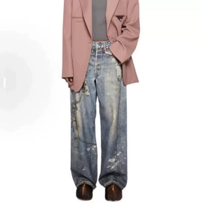 Acne Studios Acne studios Graffiti heavy ink jet jeans 2502-Nextarrow Size US 32 / EU 48 - 2 Thumbnail