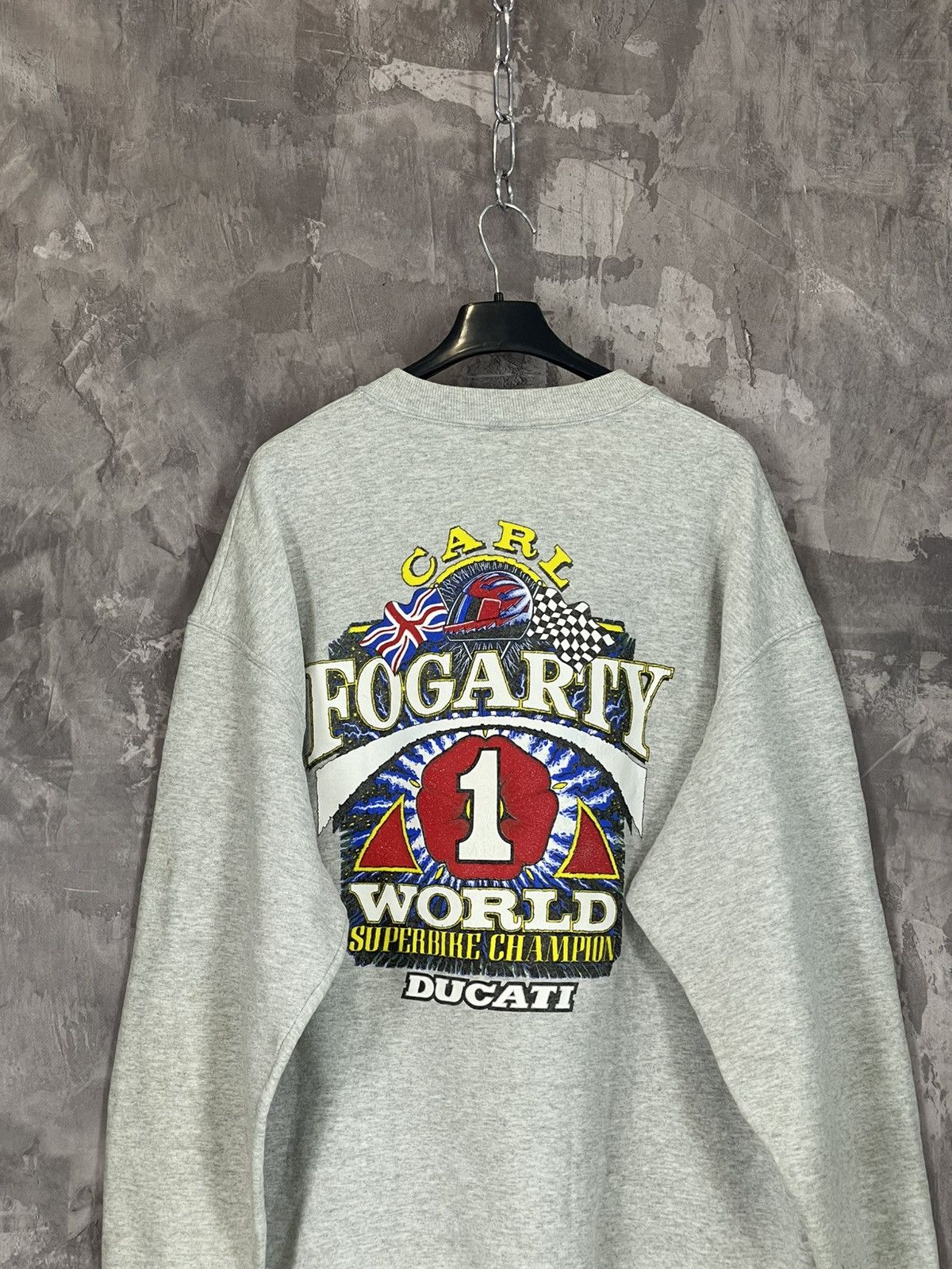 Ducati × Vintage Vintage 1997 Ducati Carl Fogarty World Superbike Sweatshirt Size US XL / EU 56 / 4 - 10 Thumbnail