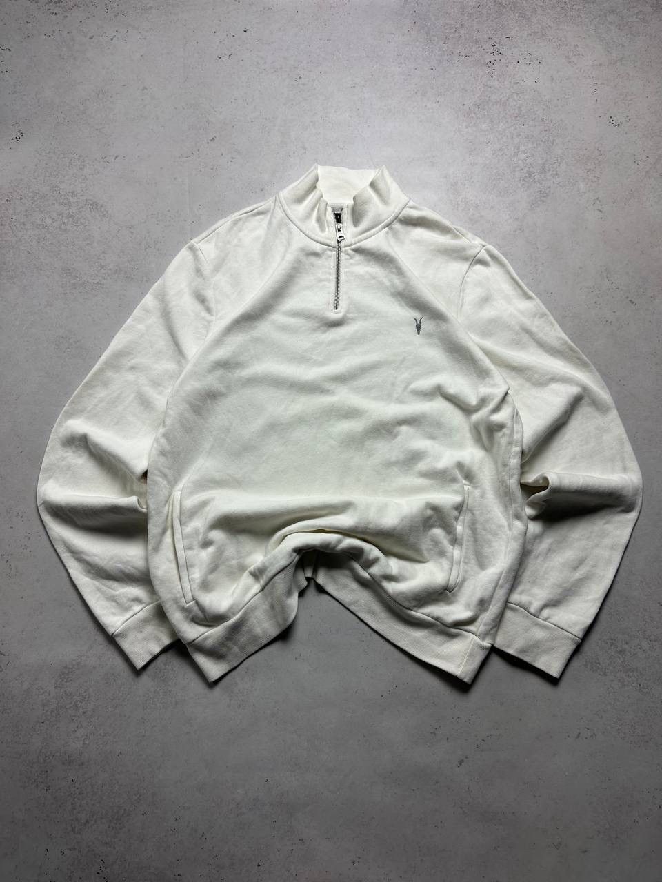 Allsaints × Vintage Vintage Allsaints Quarter Zip Sweater XL Old Money Size US XL / EU 56 / 4 - 2 Thumbnail