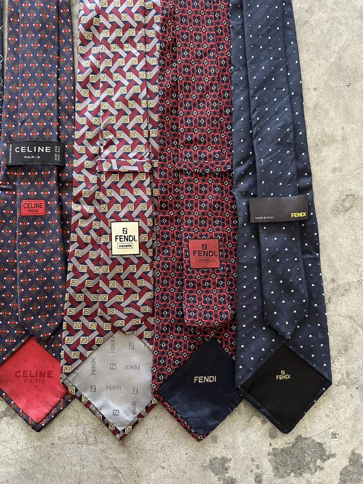 Balenciaga Lot of 7 Luxury Designer Tie Size ONE SIZE - 6 Thumbnail