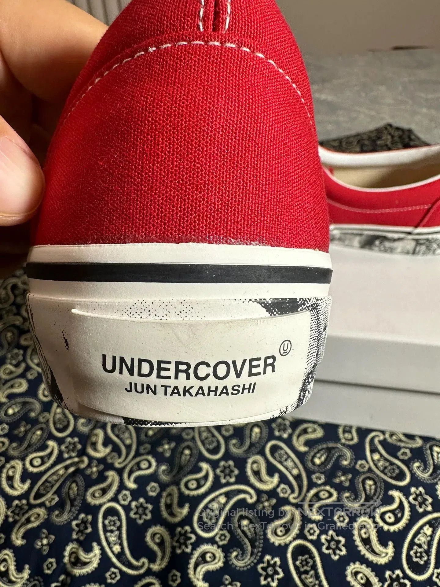 Undercover Under Cover RED UC1C4F021. Size US 12 / EU 45 - 6 Thumbnail