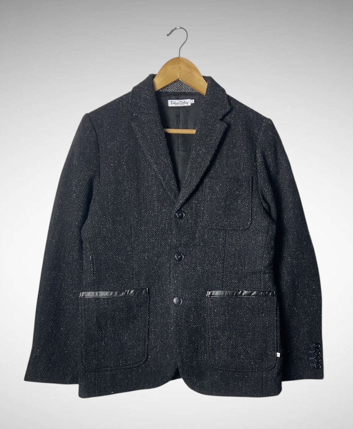 Harris Tweed X Deluxe Clothing Wool Jacket
