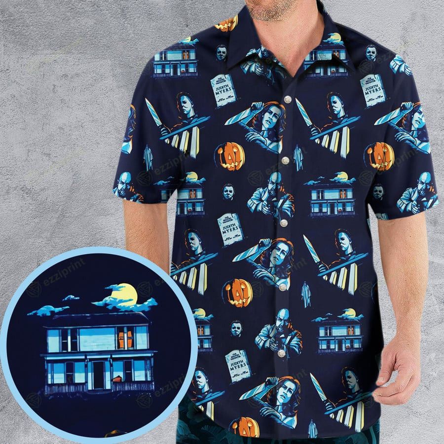 Other HORROR SLASHER MICHAEL MYERS HALLOWEEN HAWAIIAN SHIRT Size US L / EU 52-54 / 3 - 1 Thumbnail