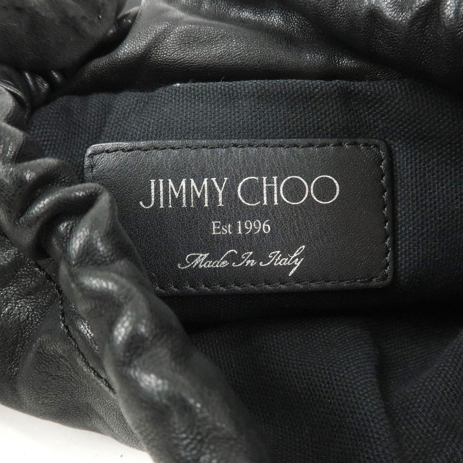 Jimmy Choo Jimmy Choo Star Studs Calfskin Shoulder Bag Black Size ONE SIZE - 8 Thumbnail