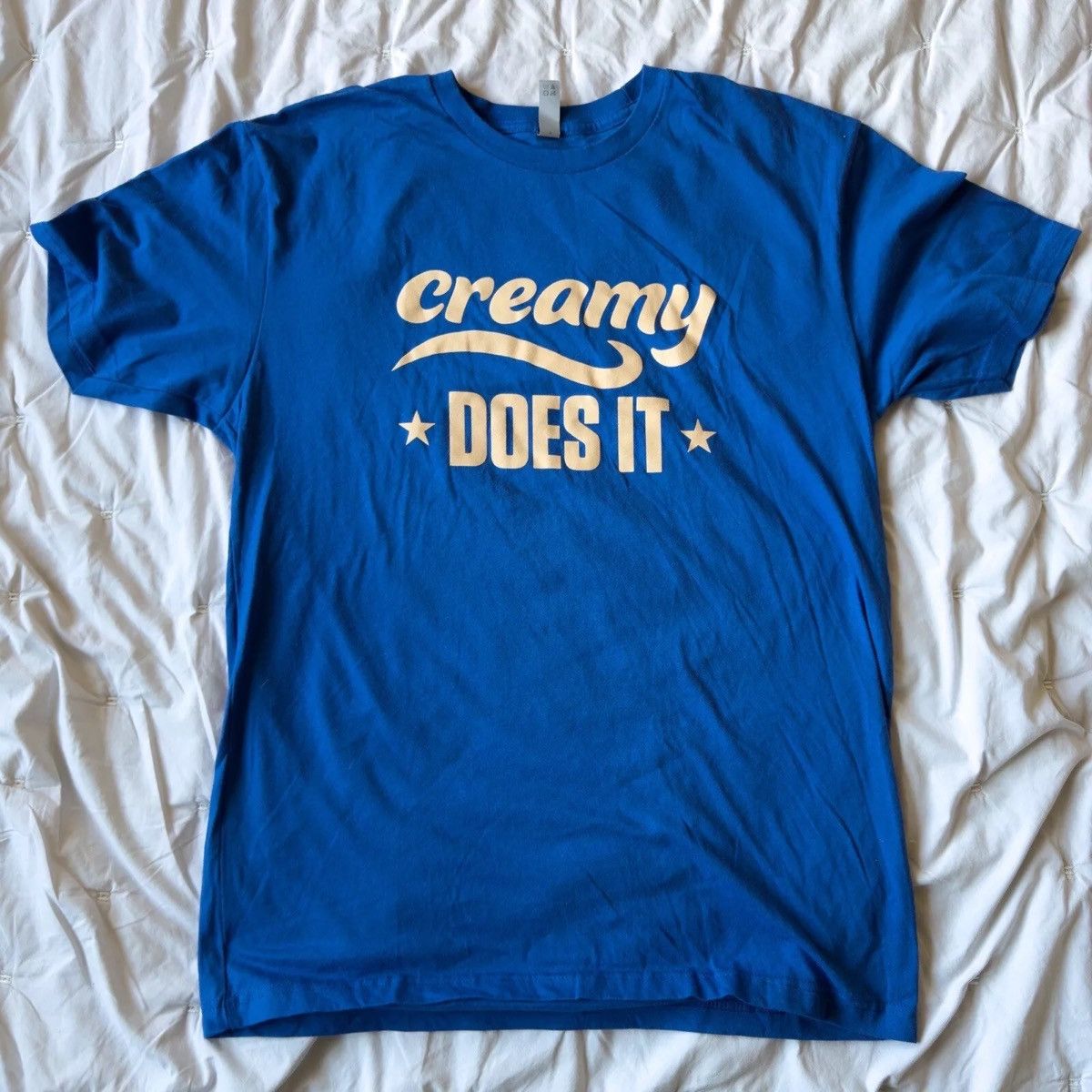 Next Level Apparel Brand New Blue Large Promo Snickers Creamy Does It Shirt Size US L / EU 52-54 / 3 - 1 Thumbnail