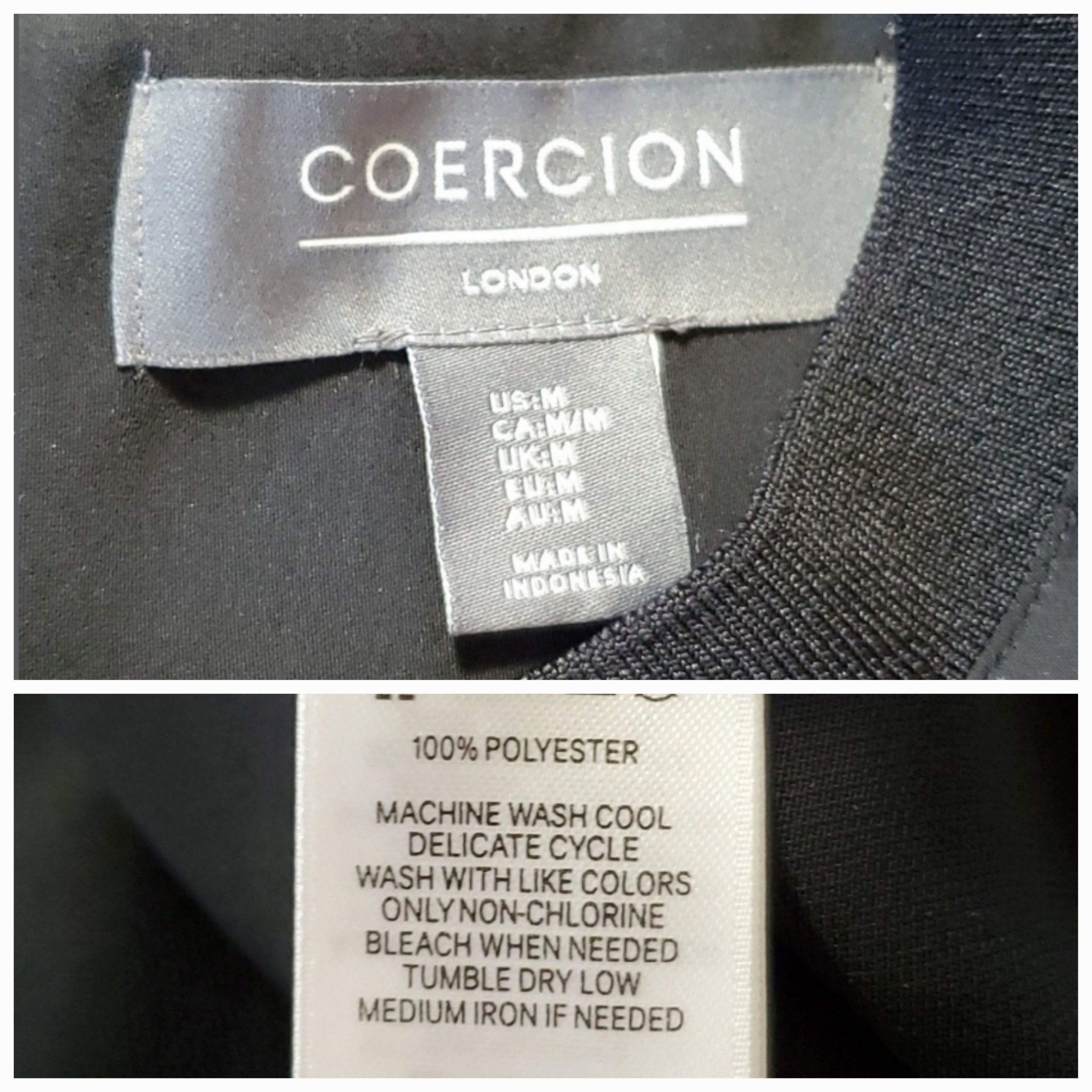 Other Coercion London Sz M Dress Black Swing Trapese Hi-low Hem Size M / US 6-8 / IT 42-44 - 9 Thumbnail