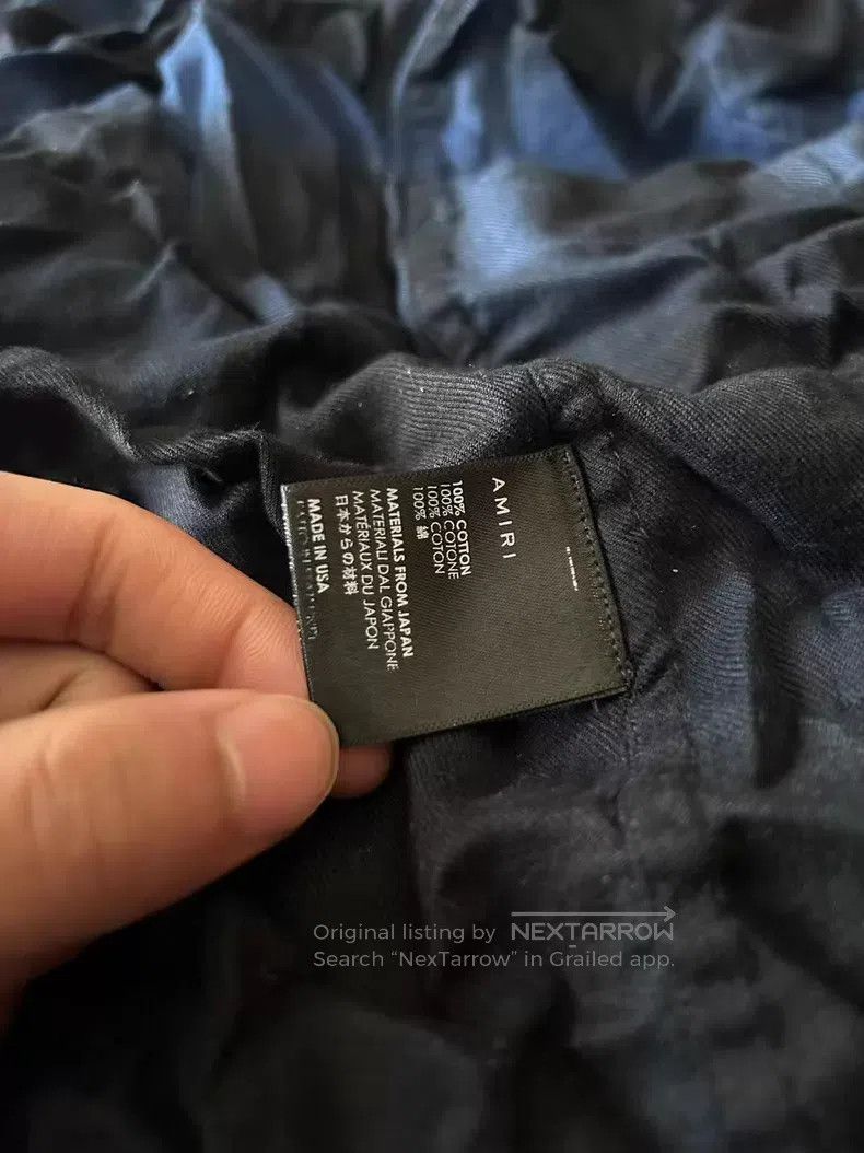 Amiri Amiri Blue Sanskrit shirt Size US S / EU 44-46 / 1 - 3 Thumbnail