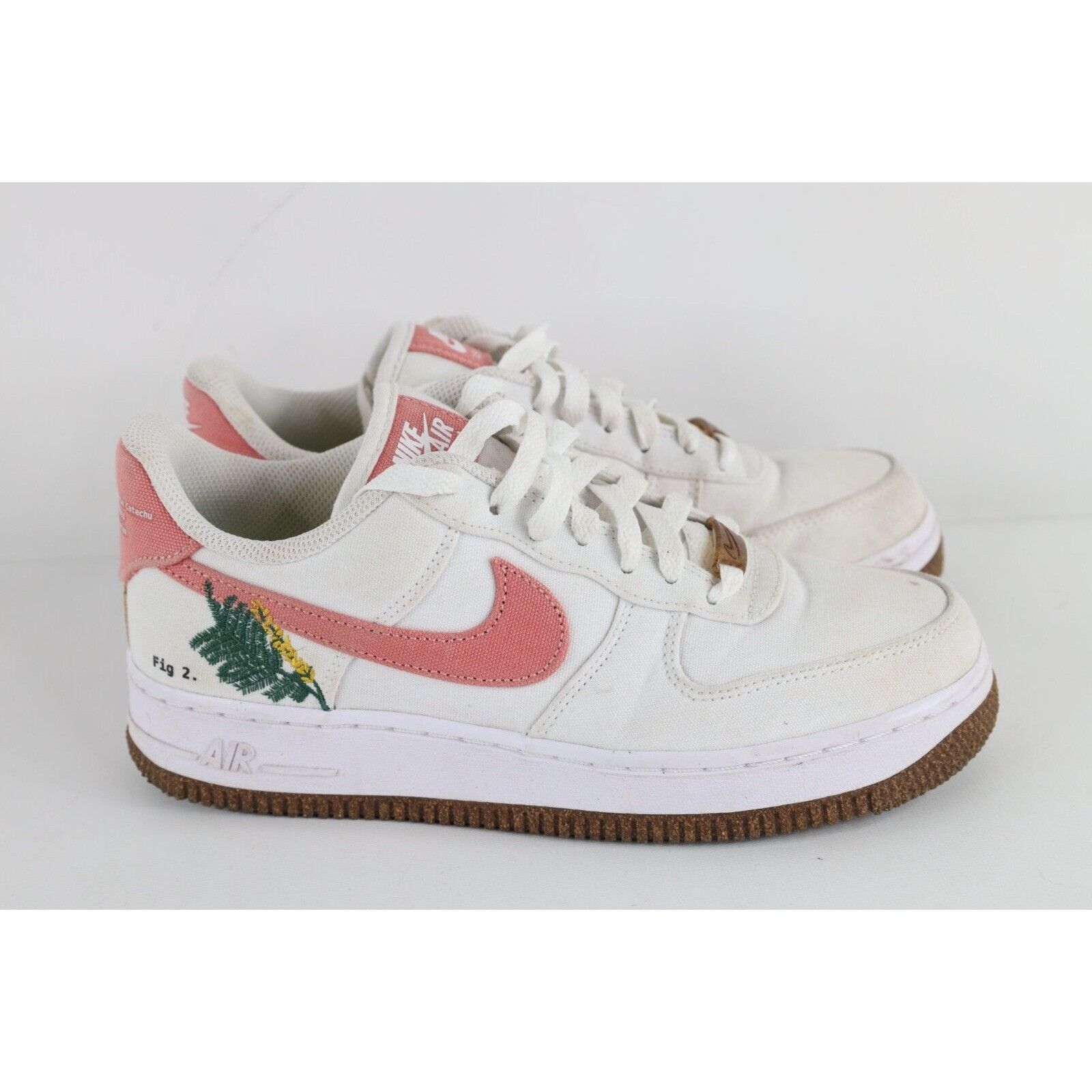 Nike Nike Air Force 1 Distressed Spell Out Catechu Canvas Shoes Size US 7 / IT 37 - 5 Thumbnail