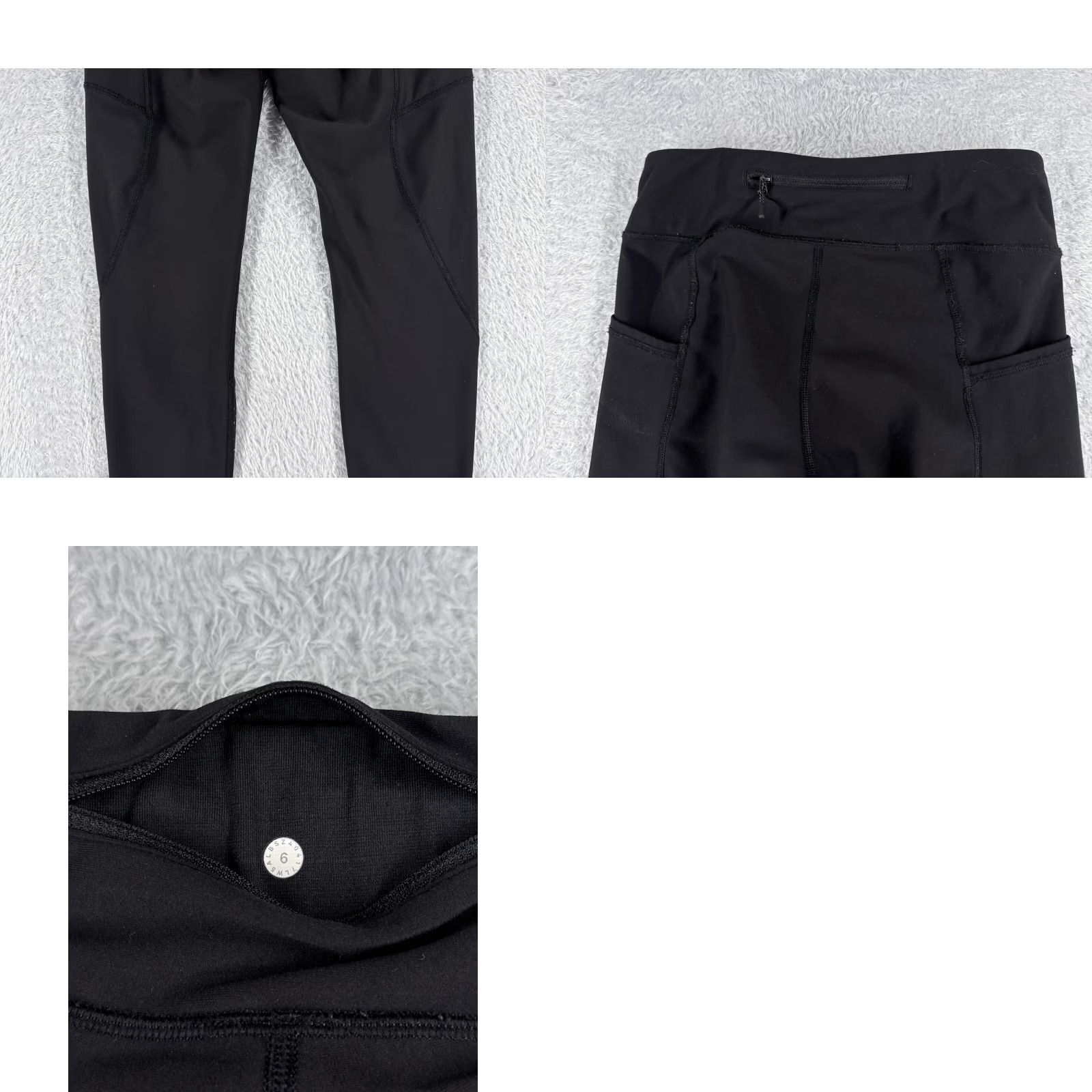 Lululemon Lululemon Pants Women 6 Black Tight II Luxtreme Cropped 25" Inseam Pockets Straight Leg Dance Yoga Read Size 28" / US 6 / IT 42 - 9 Thumbnail