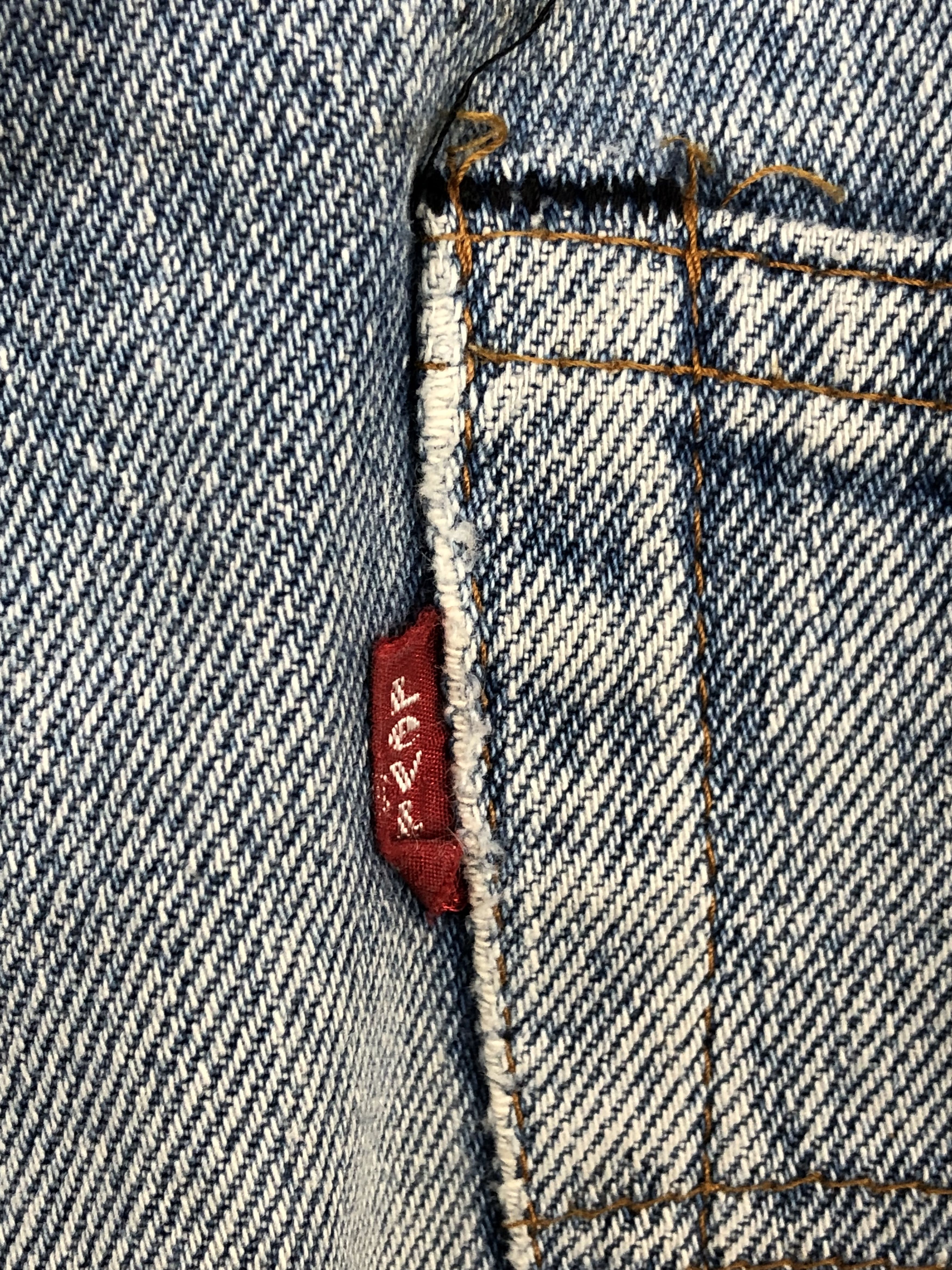 Levi's Vintage 80s Levis 501 Faded Blue Jeans DPP0059 Size US 30 / EU 46 - 6 Thumbnail