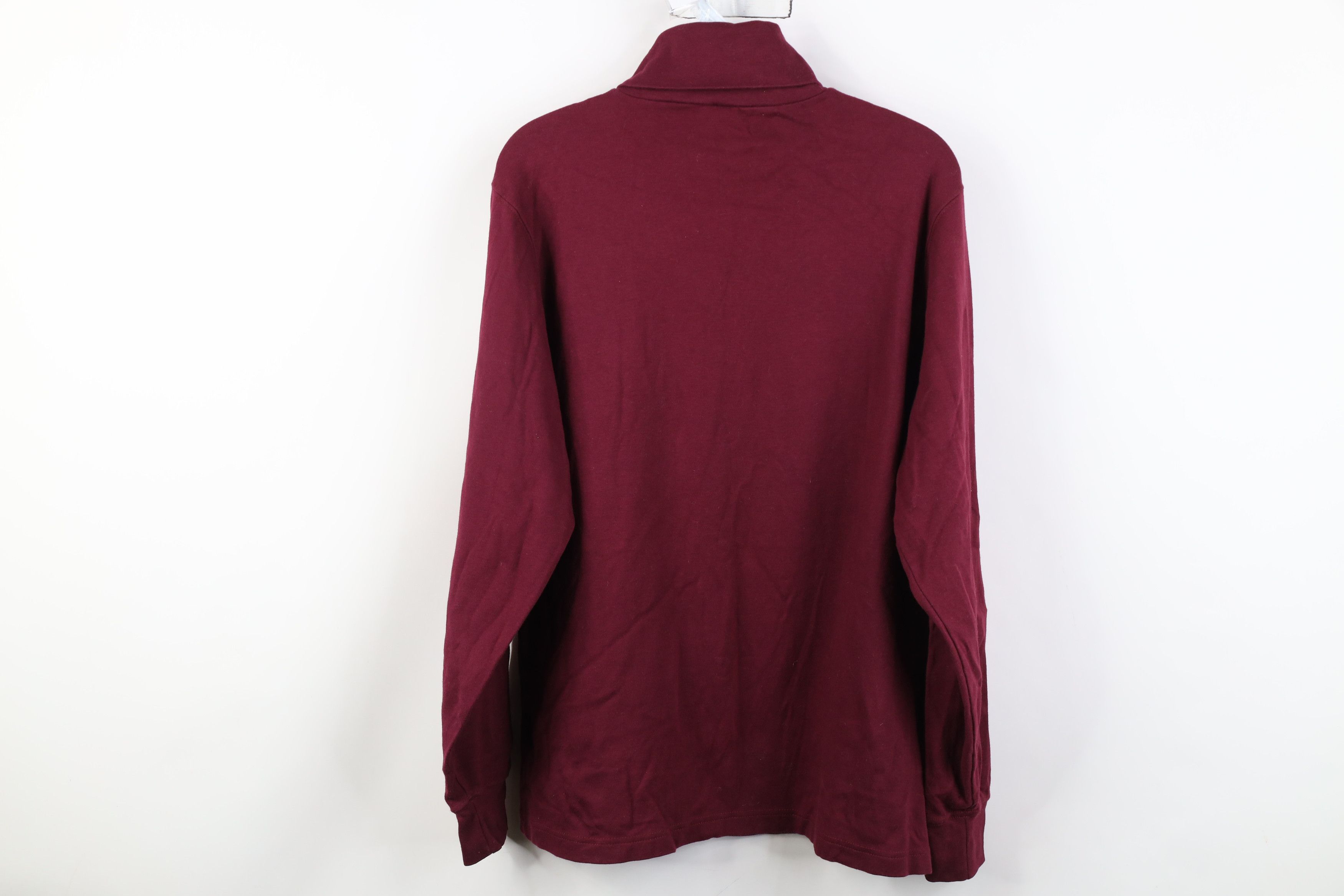 Lands' End Vintage 90s Lands End Long Sleeve Turtleneck T-Shirt Red Size US M / EU 48-50 / 2 - 8 Thumbnail