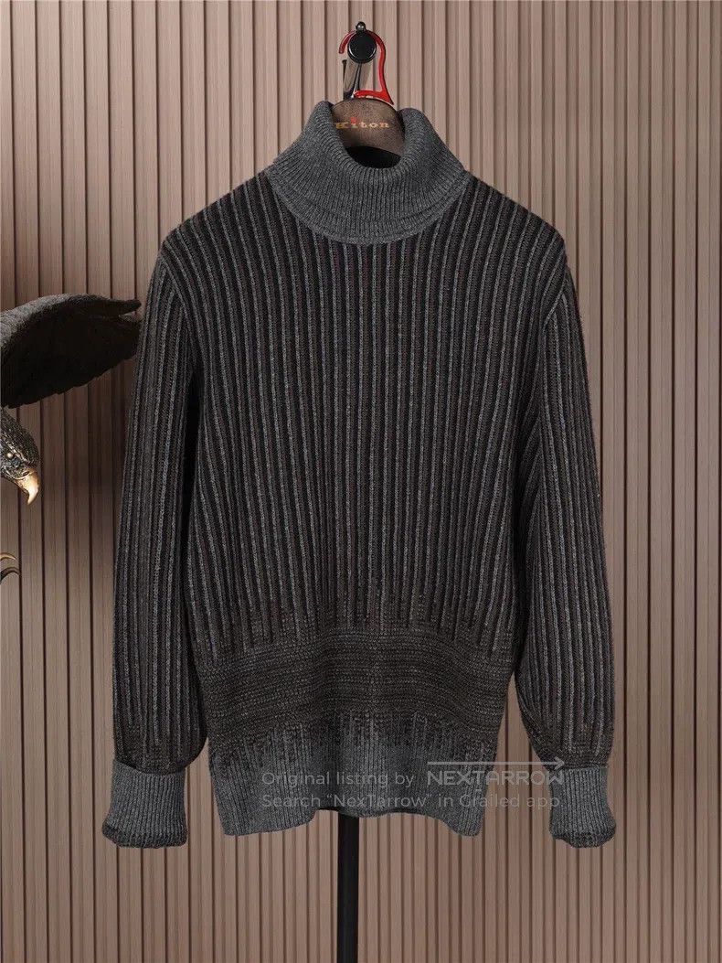 Hermes Hermes High Neck Thick Cashmere Sweater Size US L / EU 52-54 / 3 - 1 Thumbnail