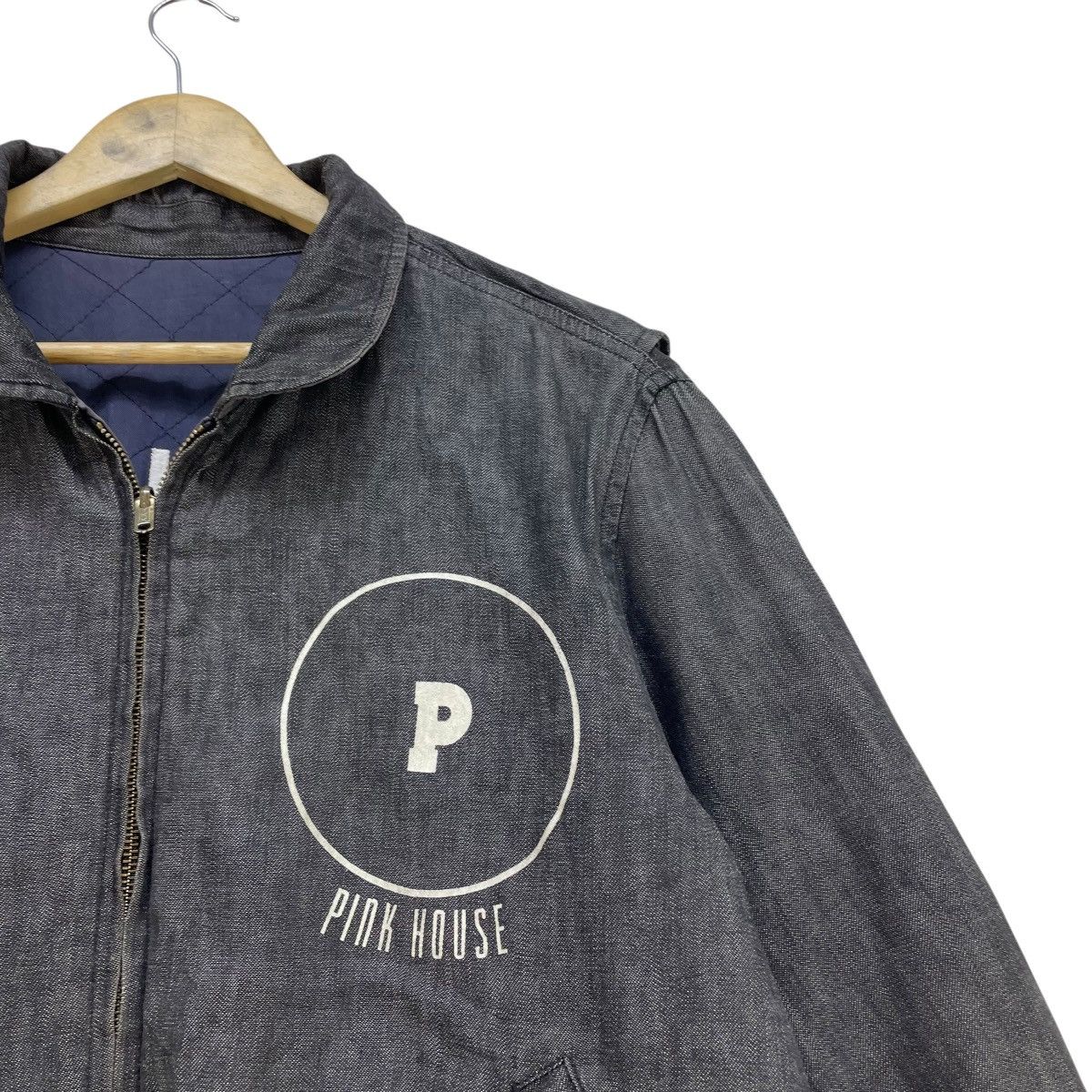 Issey Miyake × Japanese Brand × Pink House 💥Vintage 90s Pink House Reversible Spellout Logo Jacket Size US M / EU 48-50 / 2 - 9 Thumbnail