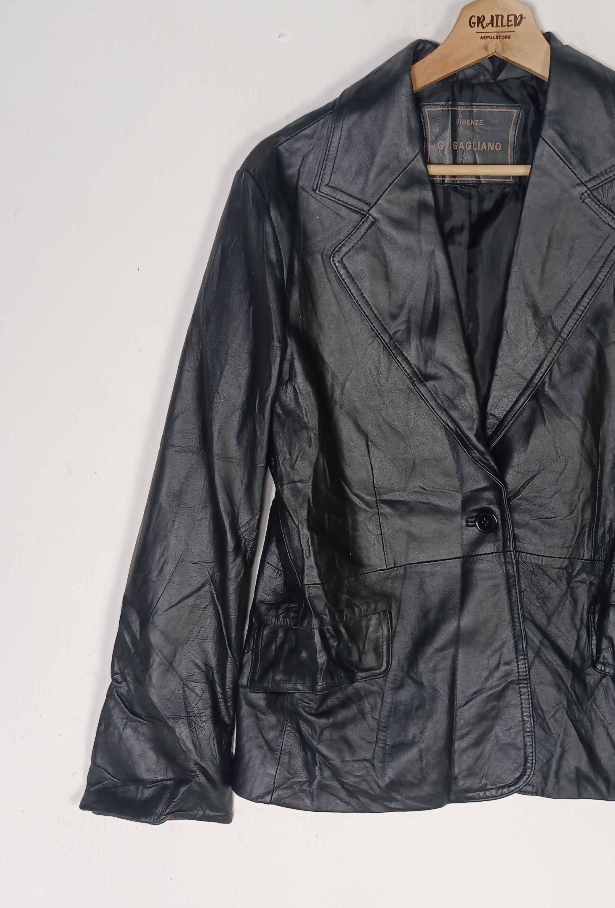 Firenze × Japanese Brand Firenze G.Gagliano New York Monte Carlo Leather Jacket Size US M / EU 48-50 / 2 - 4 Thumbnail
