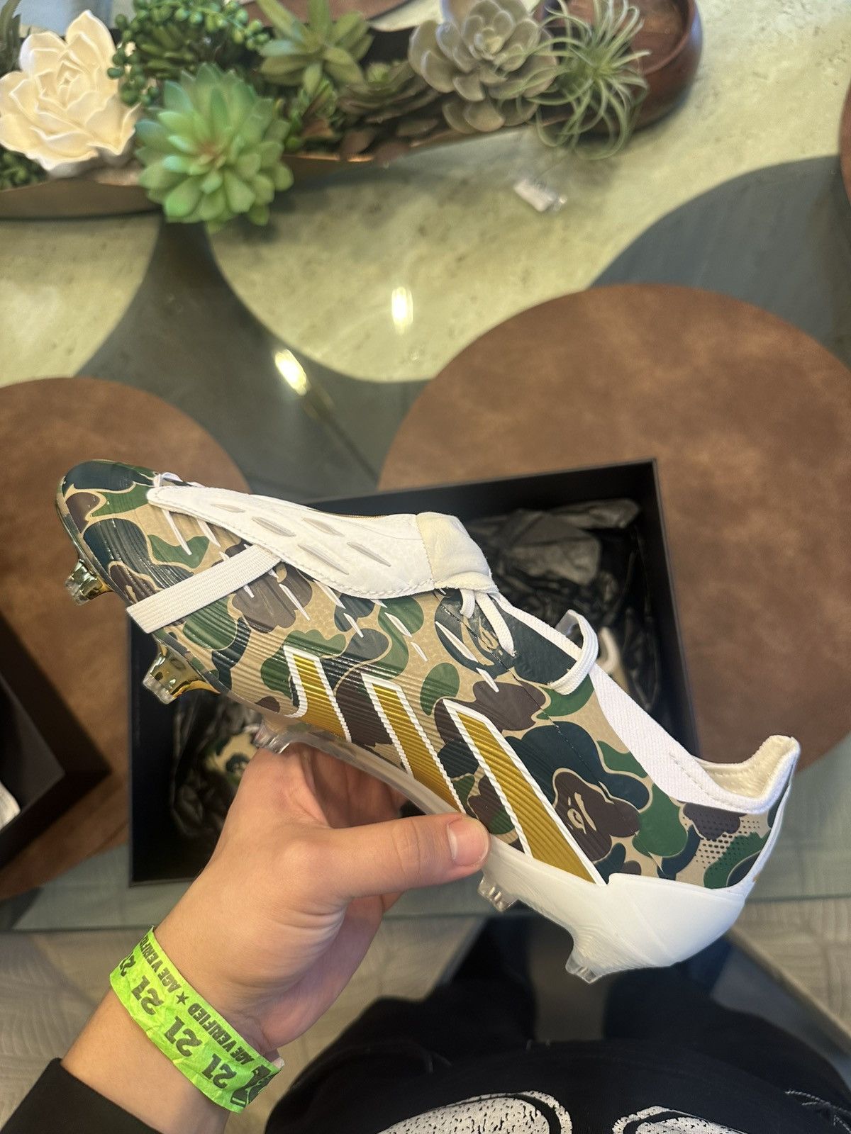 Adidas × Bape adidas Predator Elite Foldover Tongue FG Bape Green Camo Size US 9.5 / EU 42-43 - 3 Thumbnail