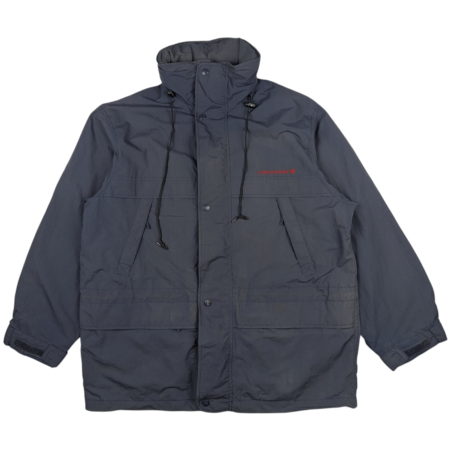 Converse CONVERSE Windbreaker Parka Jacket Size US L / EU 52-54 / 3 - 3 Thumbnail