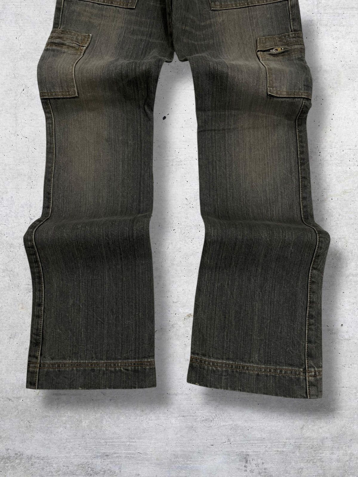 Tornado Mart VINTAGE EDGE ON ALL JAPAN DESIGNER 90S FLARED MUDWASH DENIM Size US 29 - 3 Thumbnail