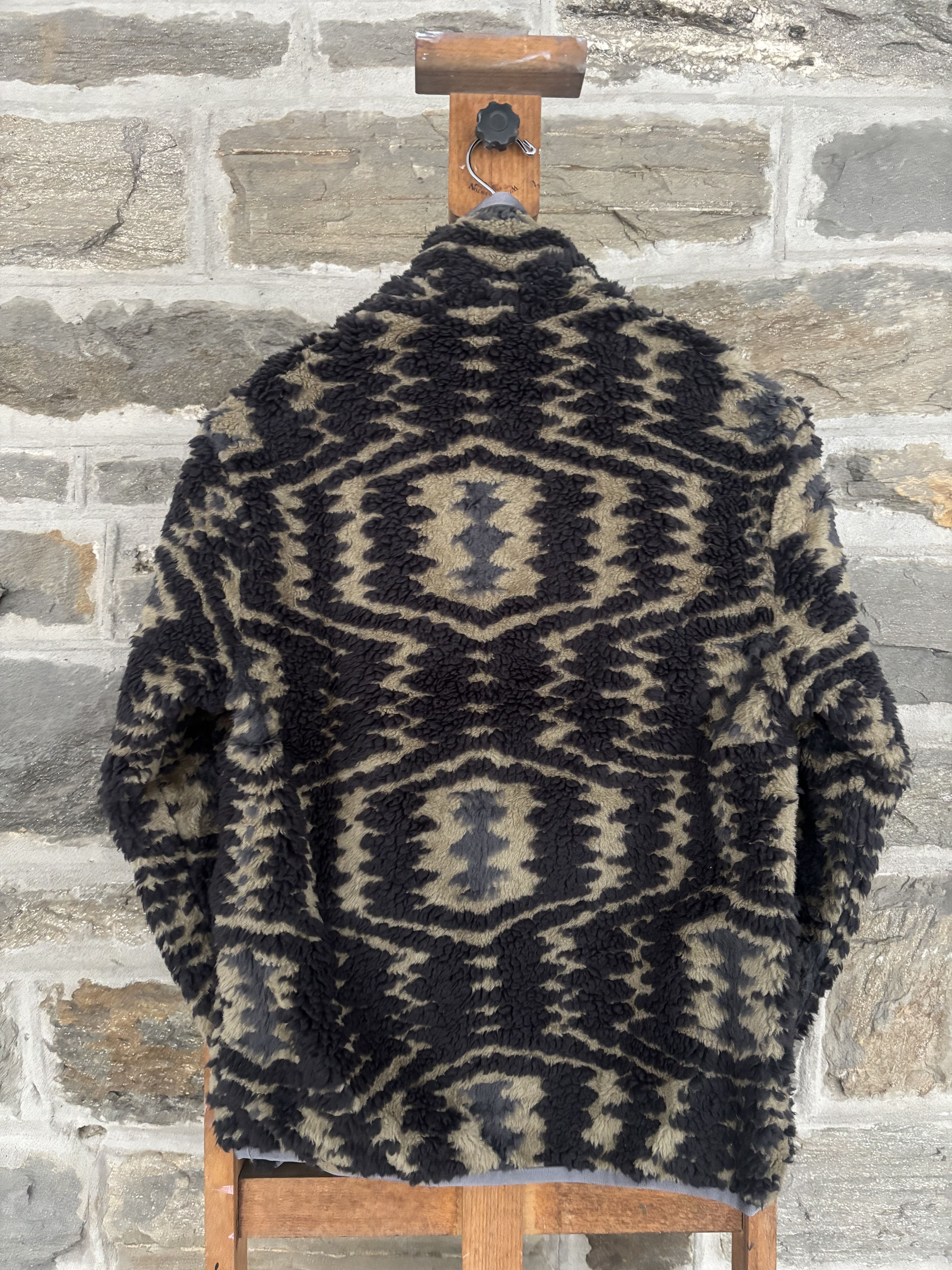 John Elliott Reversible Beige & Black Polar Fleece Jacket Size US M / EU 48-50 / 2 - 8 Thumbnail