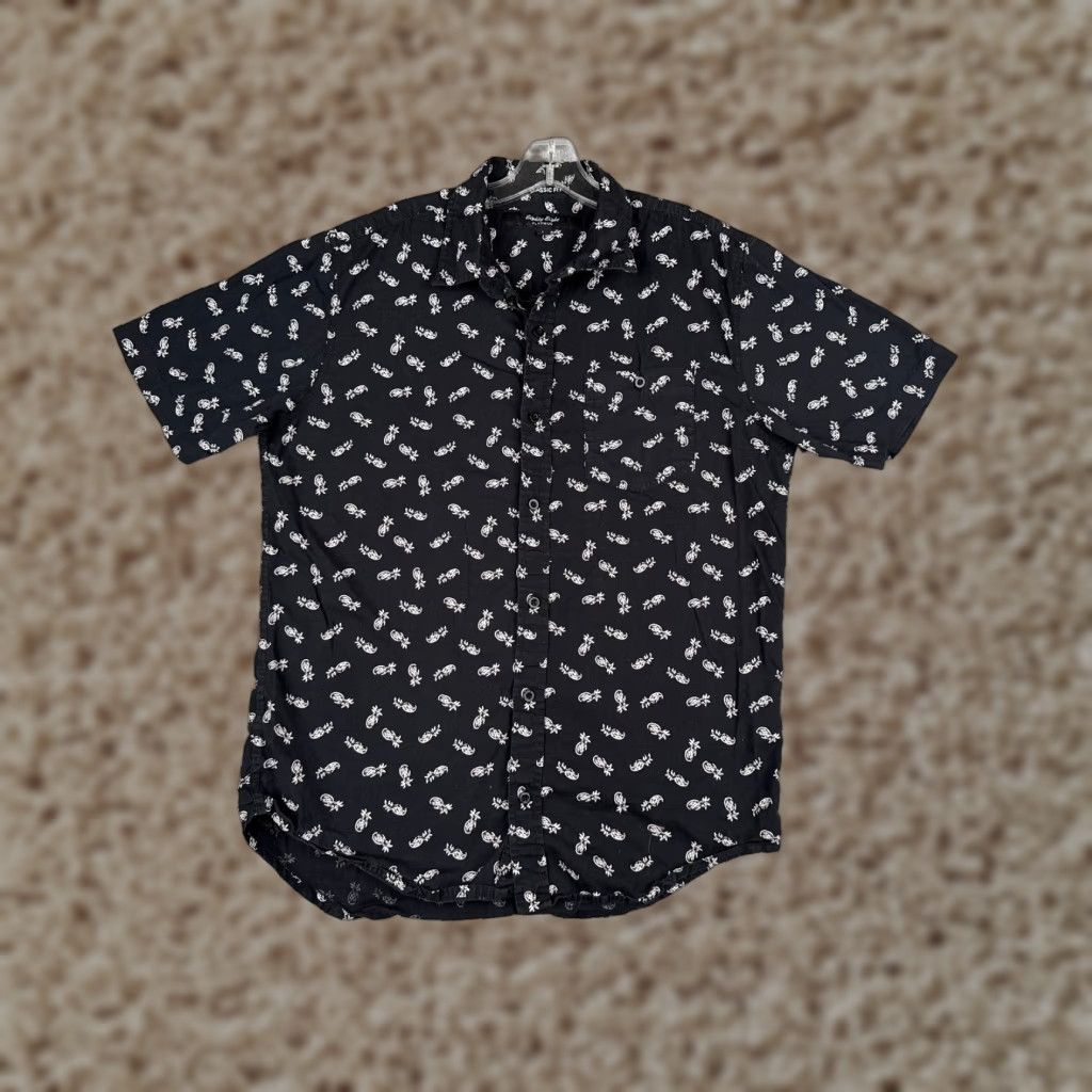 Vintage Eighty Eight Platinum Shirt Men Large Black Pineapple AOP 100% Cotton Floral Hawaiian Size US L / EU 52-54 / 3 - 1 Thumbnail