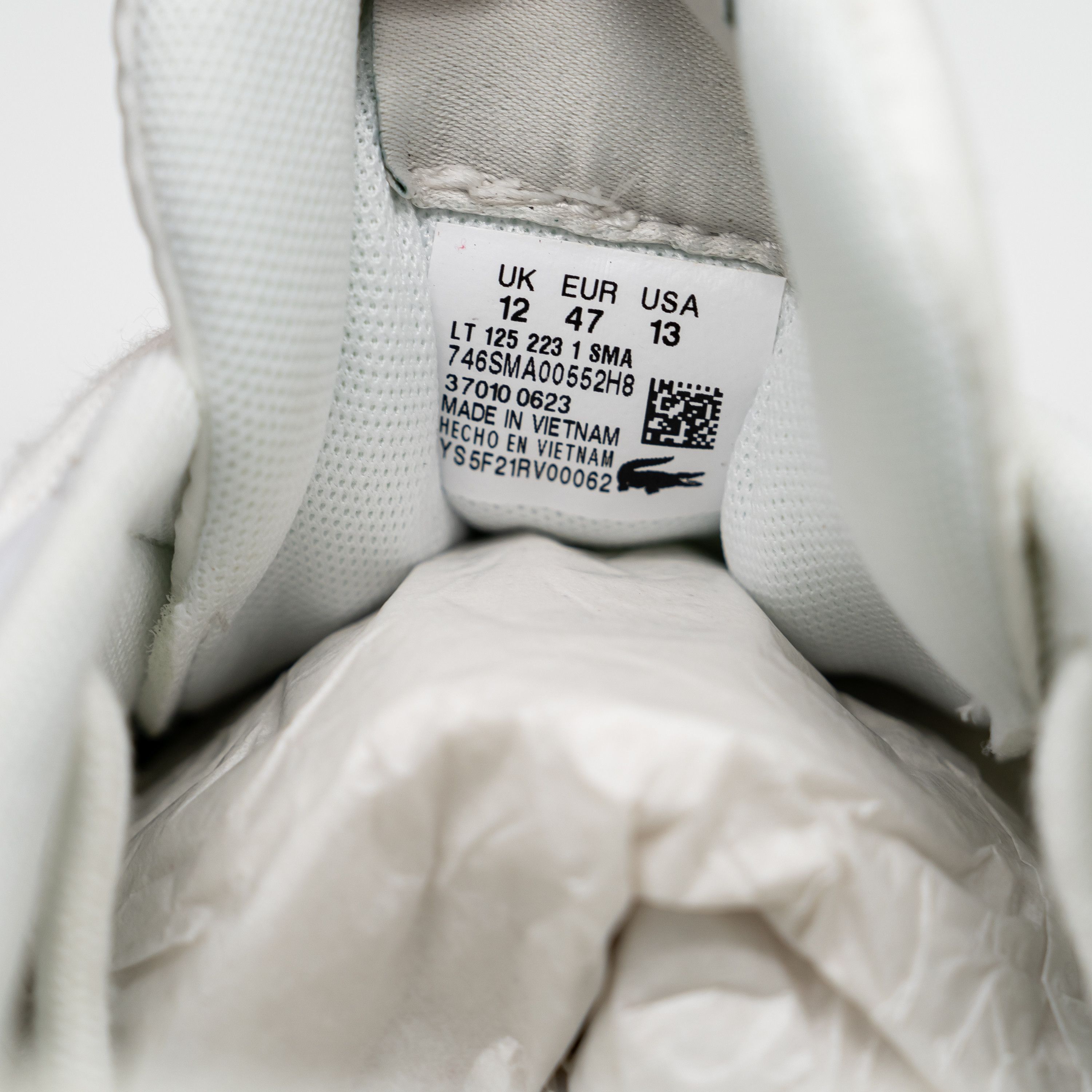 Lacoste 13 - Lacoste LT 125 Textile Sneakers White Yellow Green Size US 13 / EU 46 - 11 Thumbnail