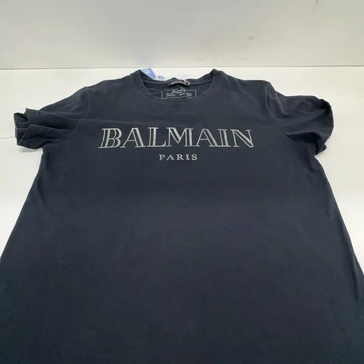 Balmain Balmain Logo Black Short Sleeve T-Shirt -2507 Size US S / EU 44-46 / 1 - 5 Thumbnail