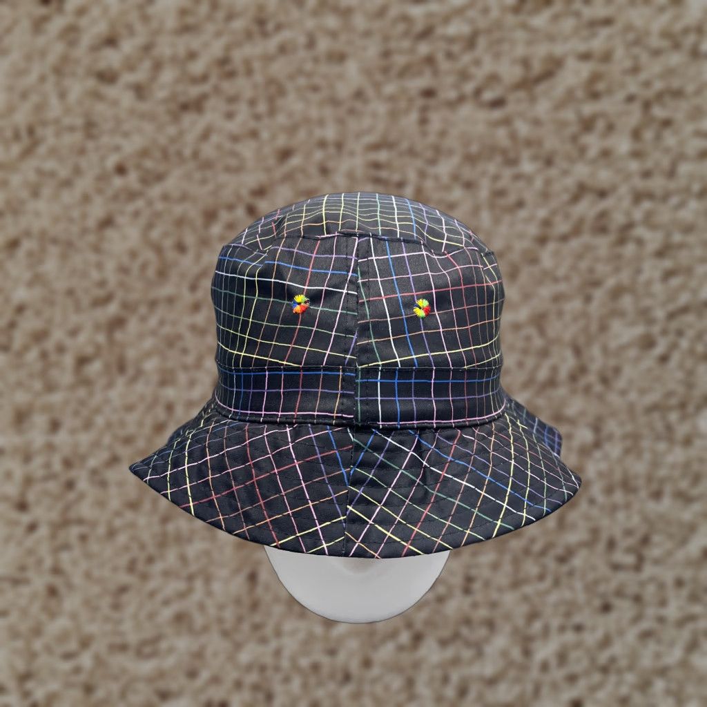 Vintage Target Bucket Hat Adult One Size Black 100% Polyester Pinstripe Beach Camp Hat/Caps Travel Outdoor Lightweight Unisex Adults Size ONE SIZE - 1 Thumbnail