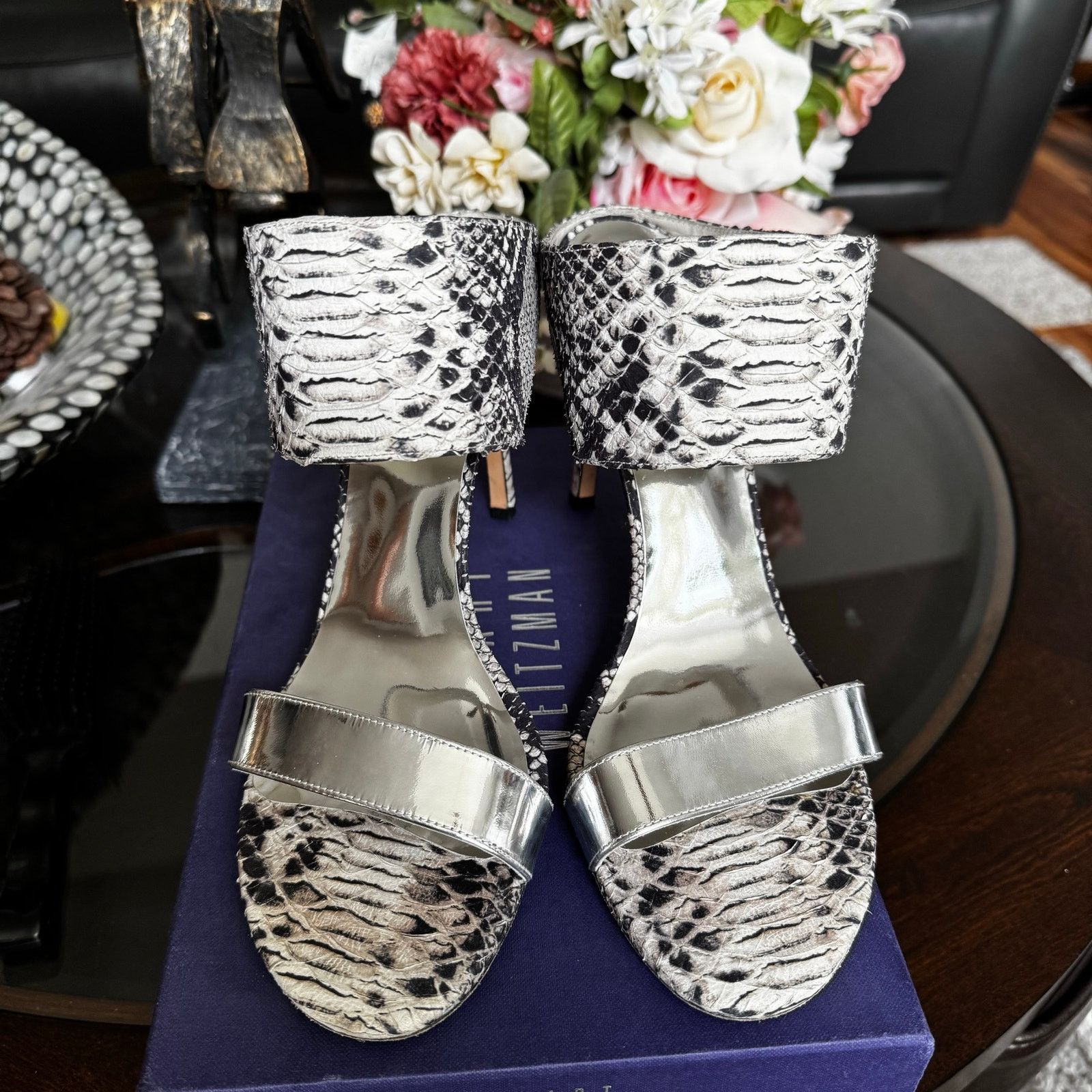 Stuart Weitzman Stuart Weitzman Minimalist My Slide Leather Sandals Mules Size US 11 / IT 41 - 3 Thumbnail