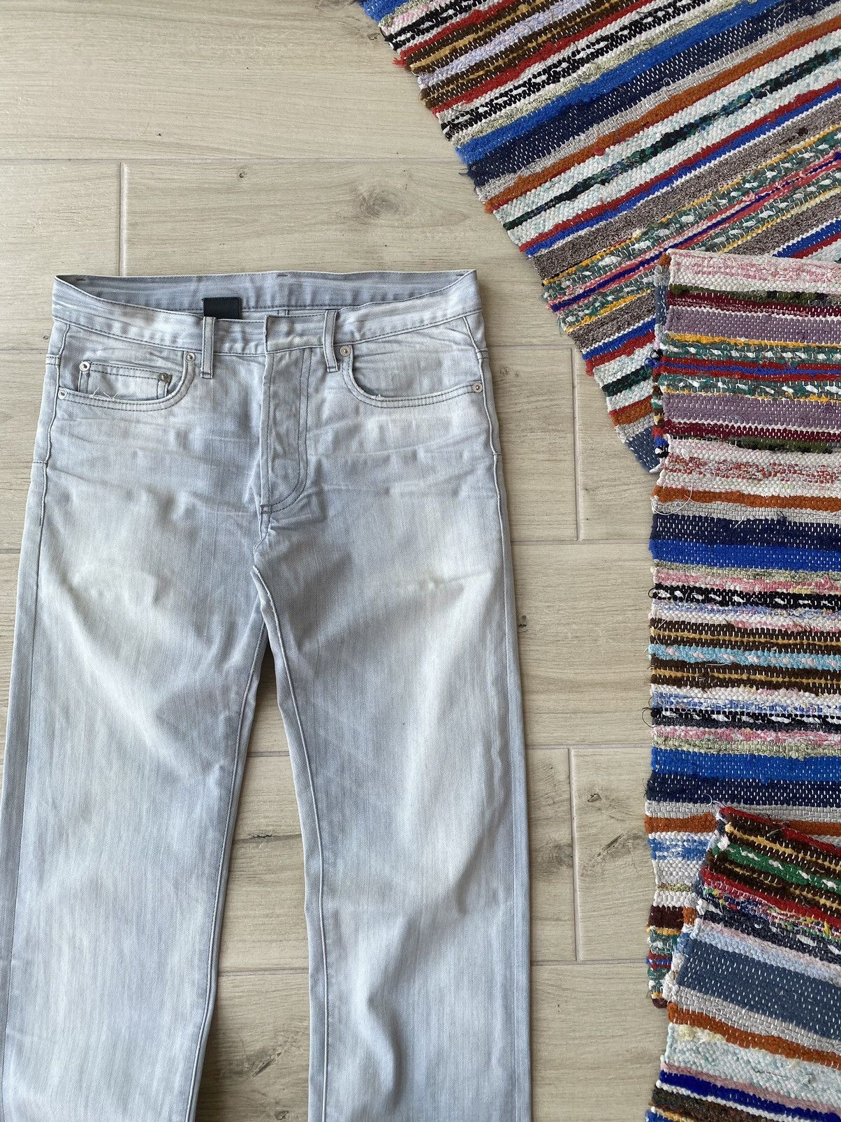 Dior SS06 Dior Homme by Hedi Slimane Grey “Damage” Wash Denim Size US 30 / EU 46 - 2 Thumbnail