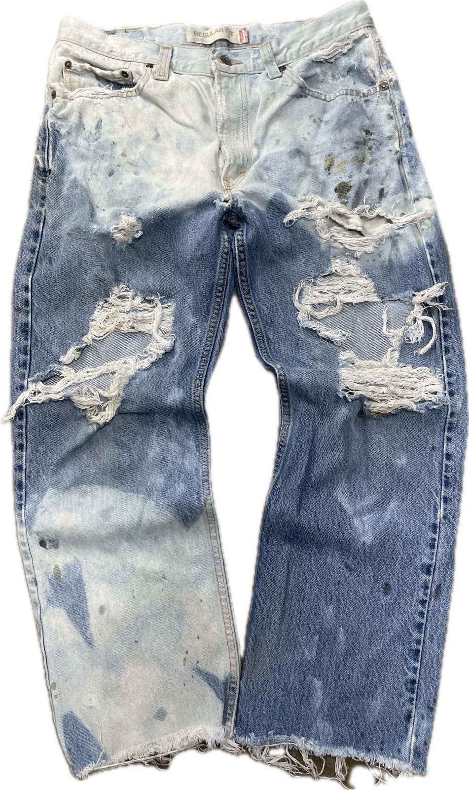 Levi's × Vintage Levi’s Thrashed 505 Jeans Size US 34 / EU 50 - 2 Thumbnail