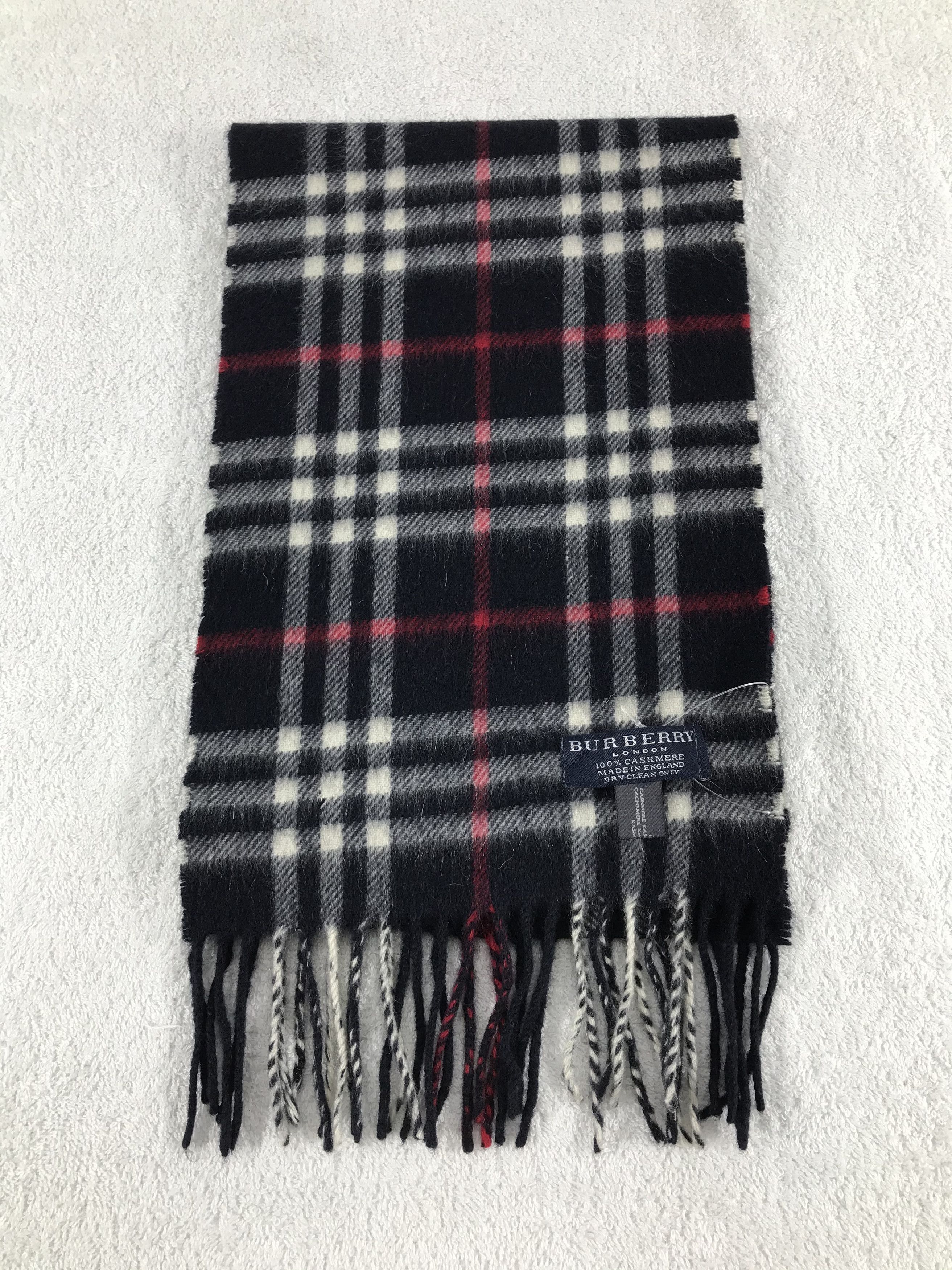 Burberry × Vintage Burberry Scarf / Muffler / Neckwear - WW1492 Size ONE SIZE - 2 Thumbnail