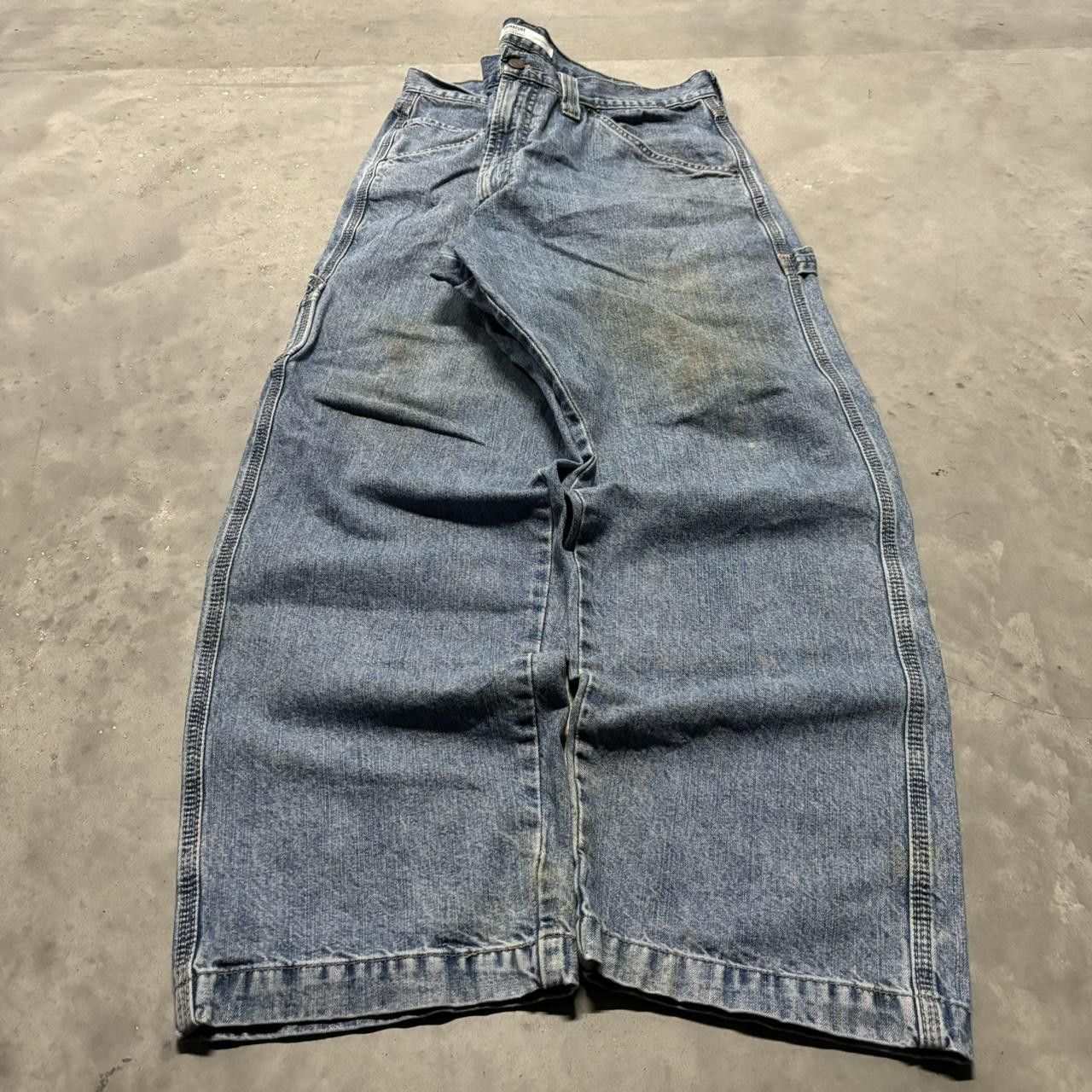 Levi's × Vintage Crazy Vintage Y2K/2000s Baggy Levi’s Light Wash Carpenter Skater Denim Jeans! Size US 36 / EU 52 - 3 Thumbnail