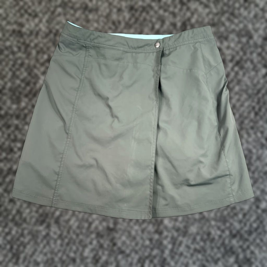 Vintage REI Womens Skirt A-Line Above Knee Zip Pocket Stretch Green 12 Skirt Sz 12 Regular UPF 30+ Polyester"} Size 34" / US 12 / IT 48 - 1 Thumbnail