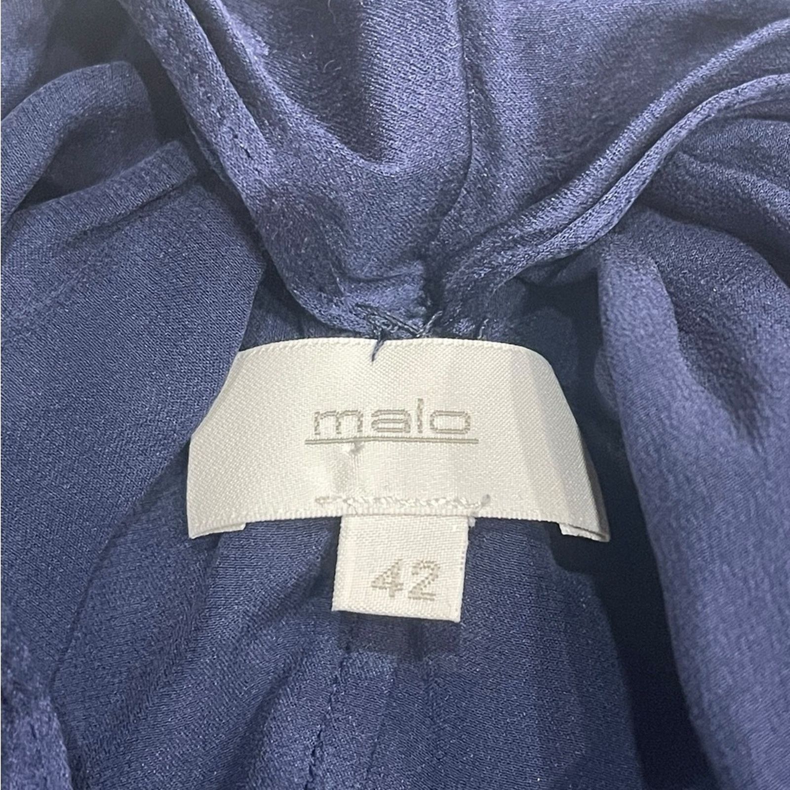 Malo Malo Midnight Blue Women's Robe Size:42 Size ONE SIZE - 8 Thumbnail
