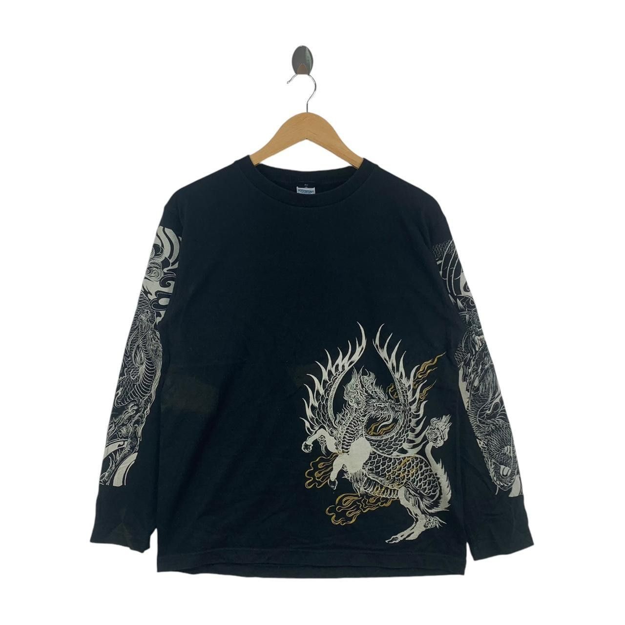 Vintage Vintage JAPAN TRADITIONAL DRAGON RYU Tee Shirt Top Long Size M / US 6-8 / IT 42-44 - 2 Thumbnail