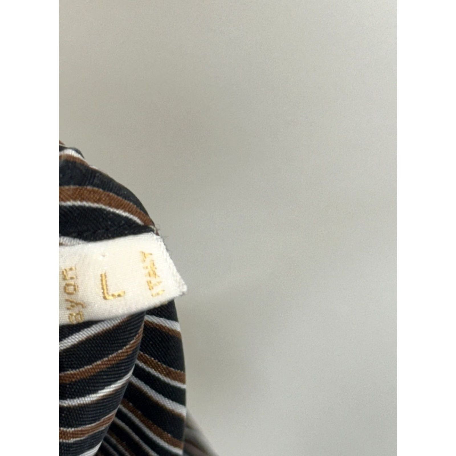 Brioni Brioni Italy - Rayon Wavy Striped Mens L Shirt Rubber? Size US L / EU 52-54 / 3 - 6 Thumbnail
