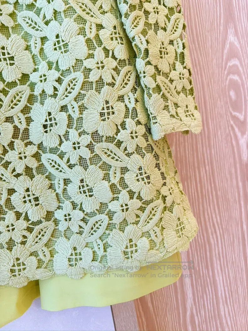 Valentino Valentino Heavy work lace skirt jumpsuit Size S / US 4 / IT 40 - 4 Thumbnail