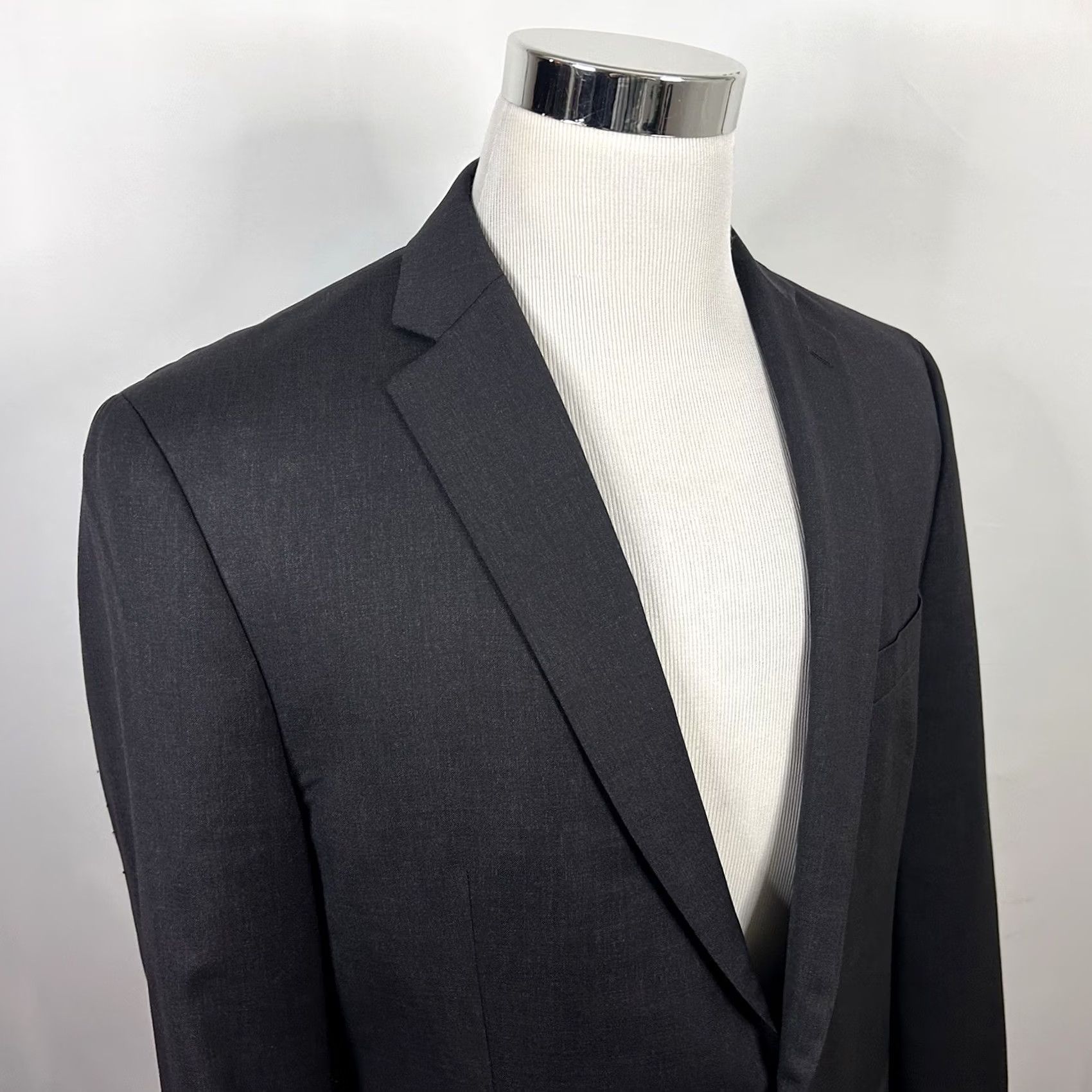 Calvin Klein Calvin Klein Jacket Sport Coat 42R 100% Wool Gray Two-Button Lined Double Vented Mens Reg 42 Dark Gray Size US XS / EU 42 / 0 - 2 Thumbnail