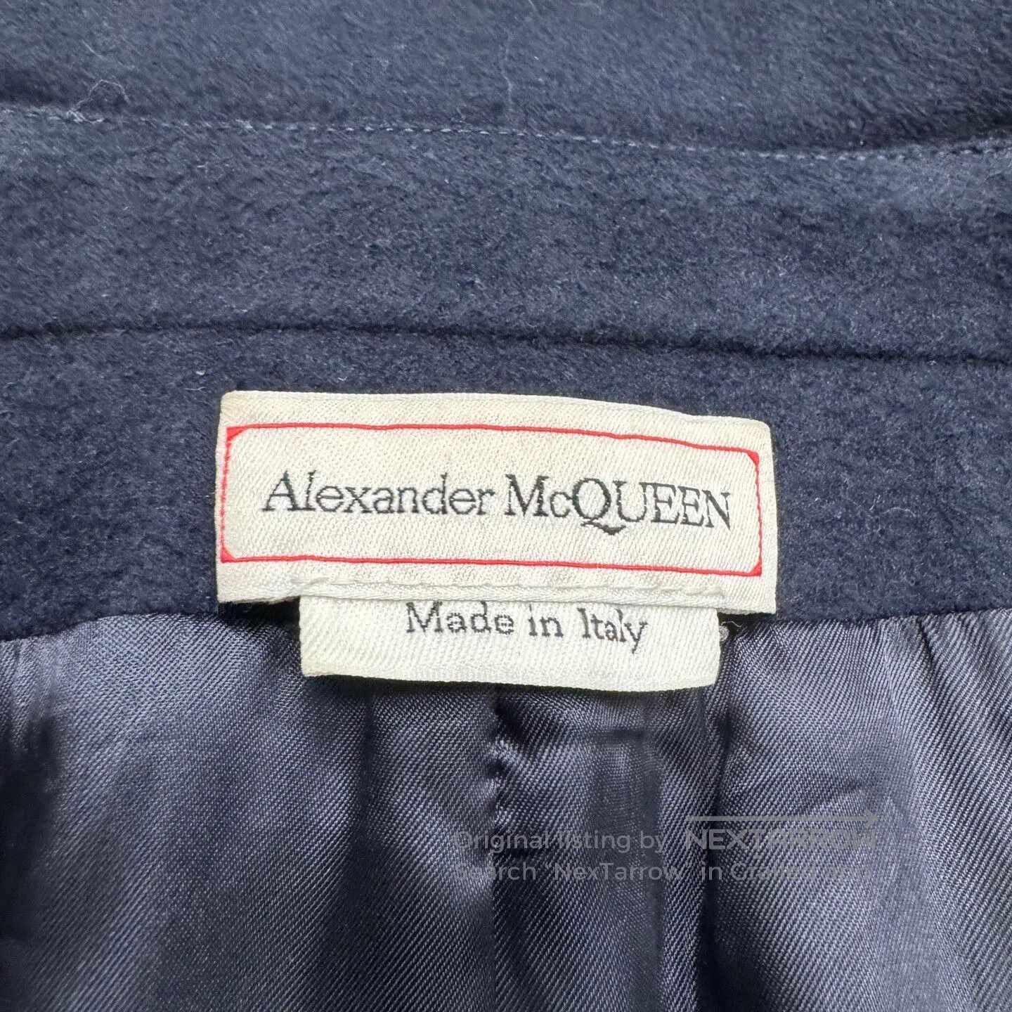 Alexander McQueen ALEXANDER MCQUEEN Double-layered wool suit jacket with a c Size US S / EU 44-46 / 1 - 3 Thumbnail