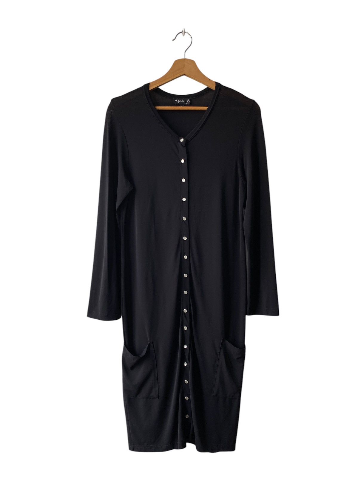 Japanese Brand × agnes b. Agnes B Strechable Long Cardigan Design Size S / US 4 / IT 40 - 1 Thumbnail